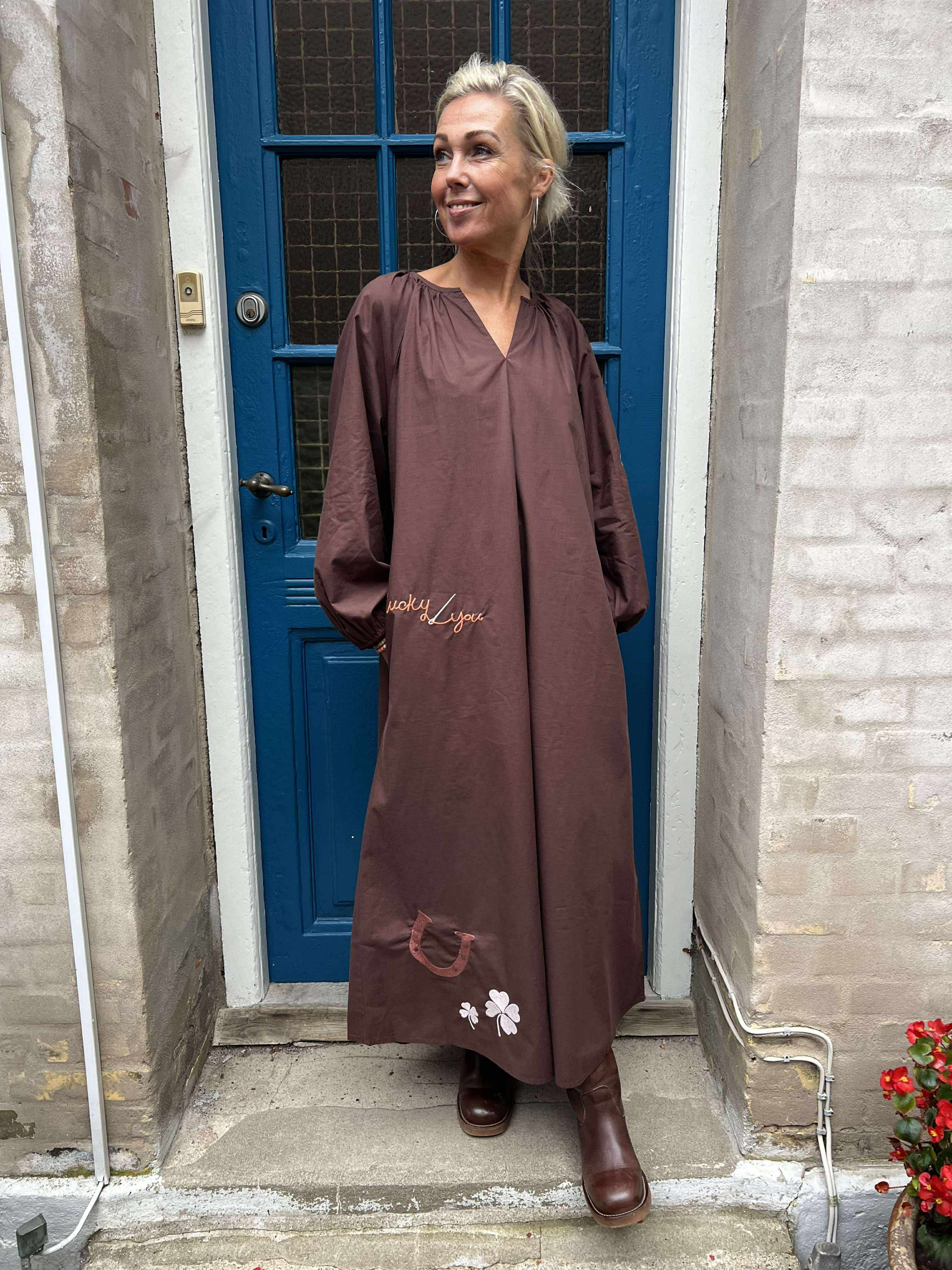 The good luck dress - Chocolate brown