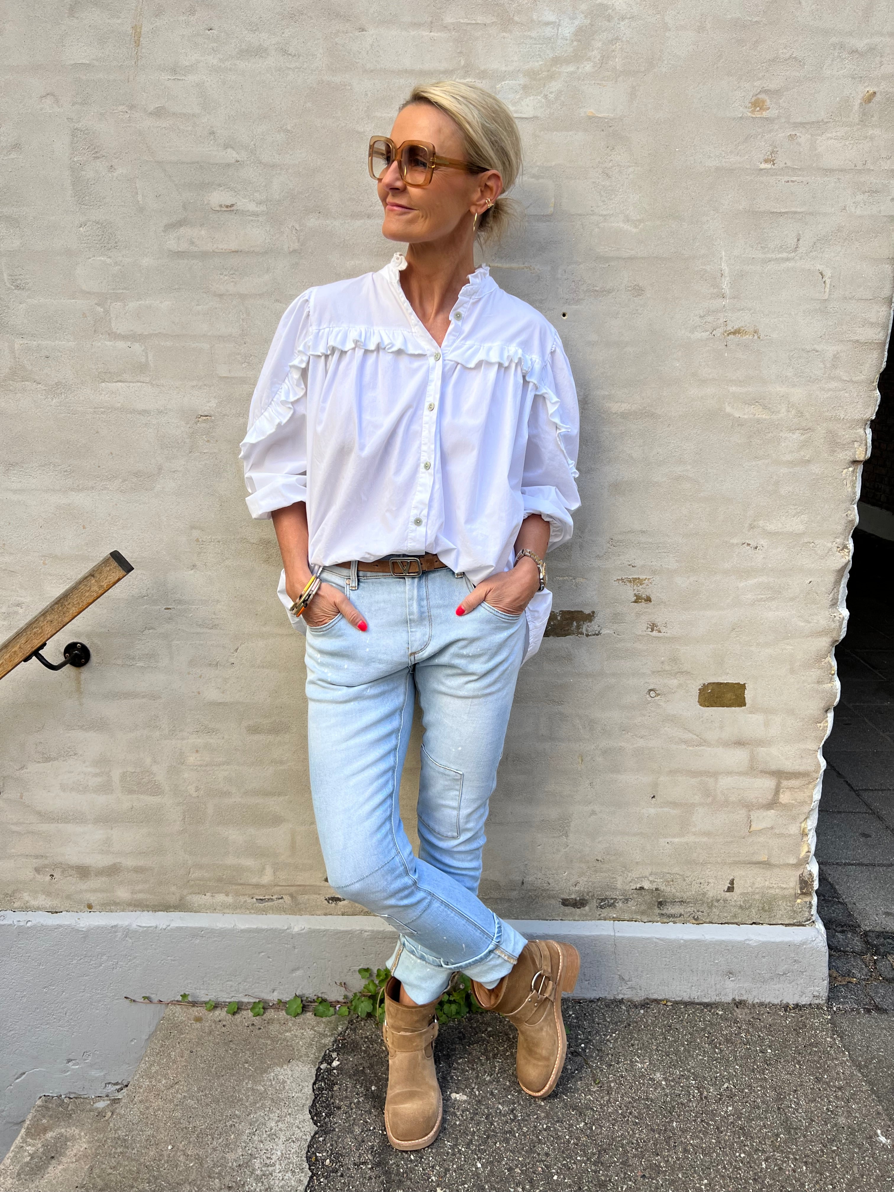 Nora shirt white
