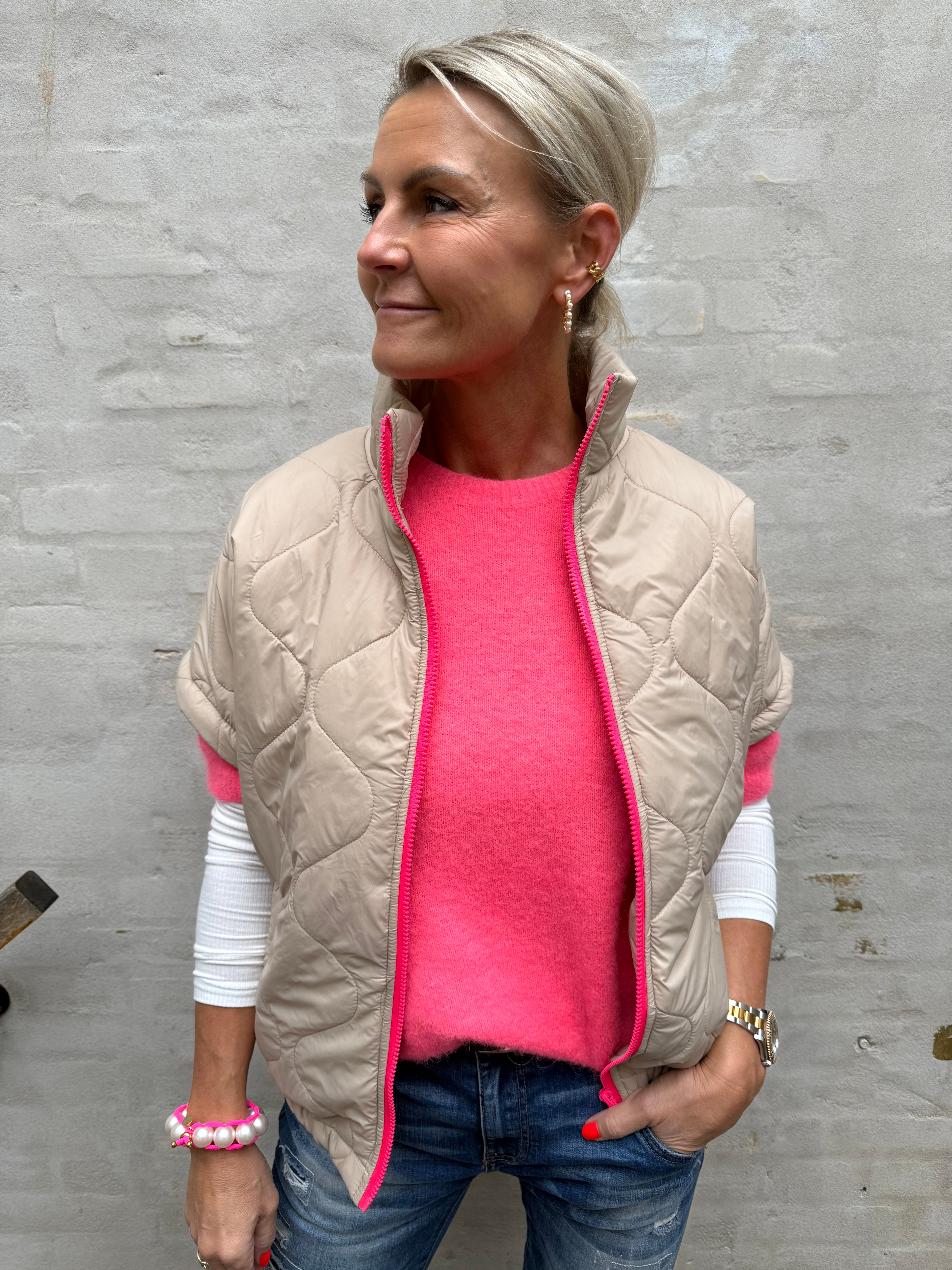 Bianca Vest - Beige Pink