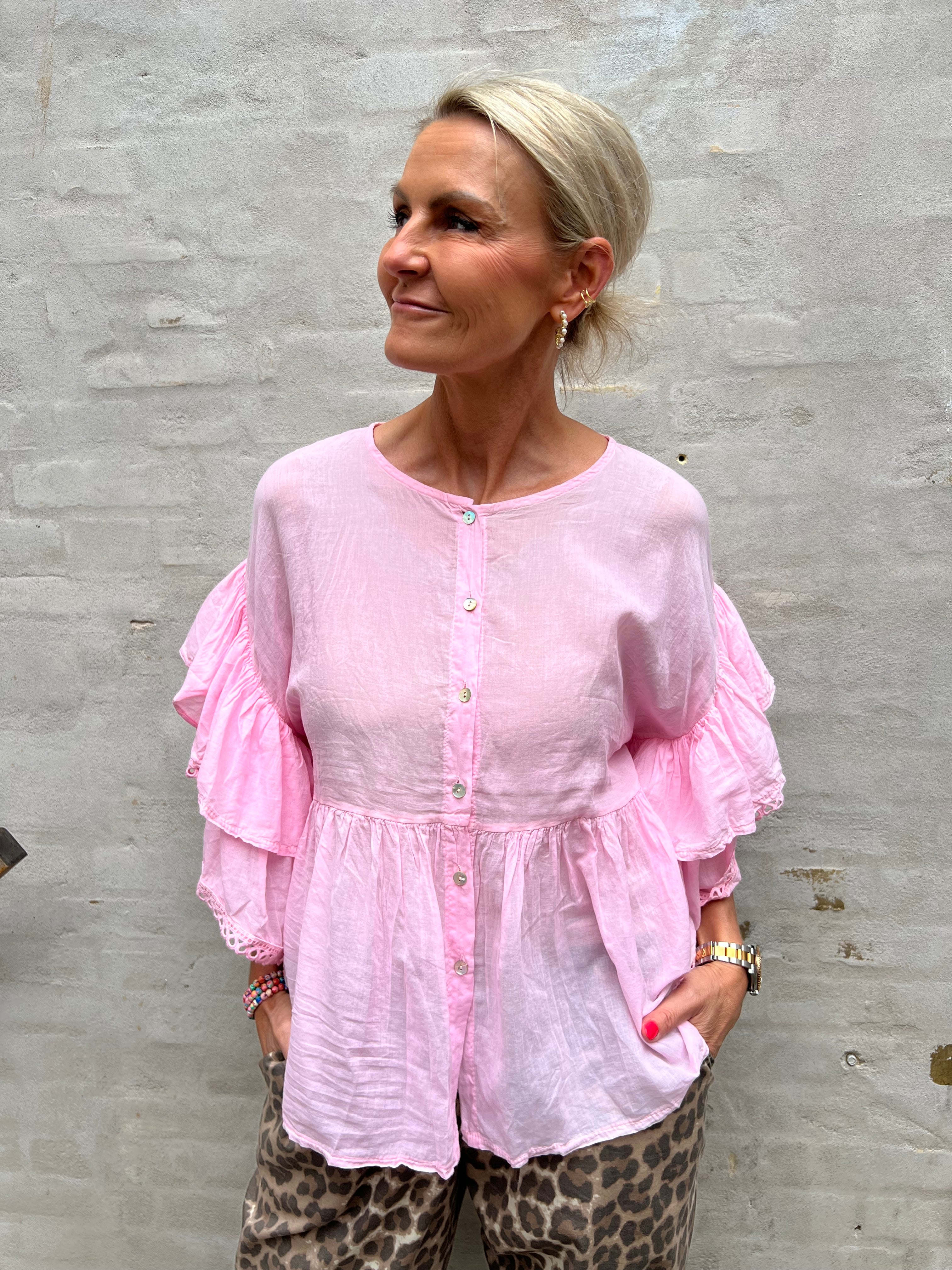 Rosita Skjorte bluse - Pink