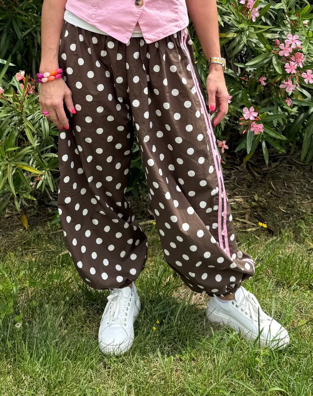 PREORDER-Ballon Dot Pants - Choko