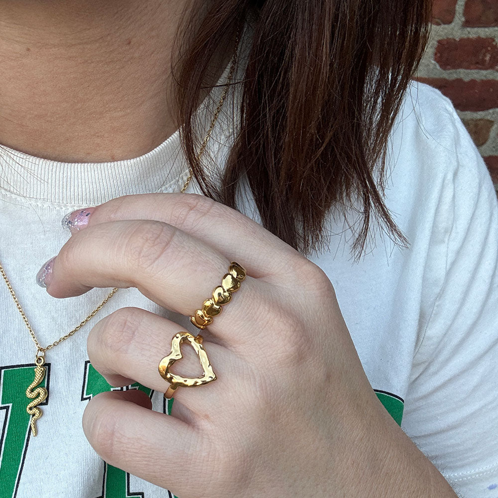 Talia Ring - 18 karat guldbelagt