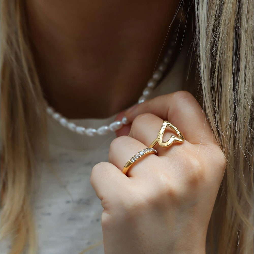 Talia Ring - 18 karat guldbelagt