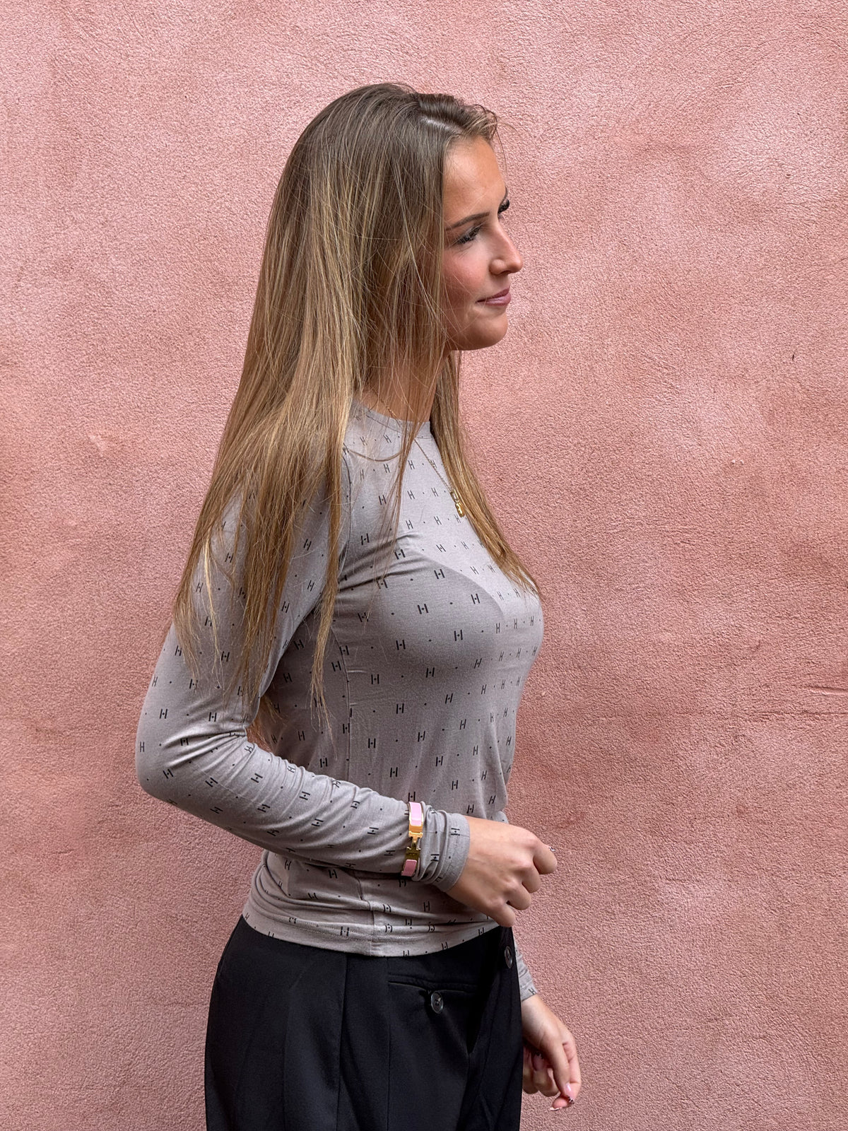HTD tee l/s Cashmere Blend - Sand