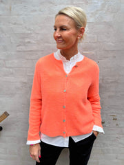 Luxe cardigan neon orange