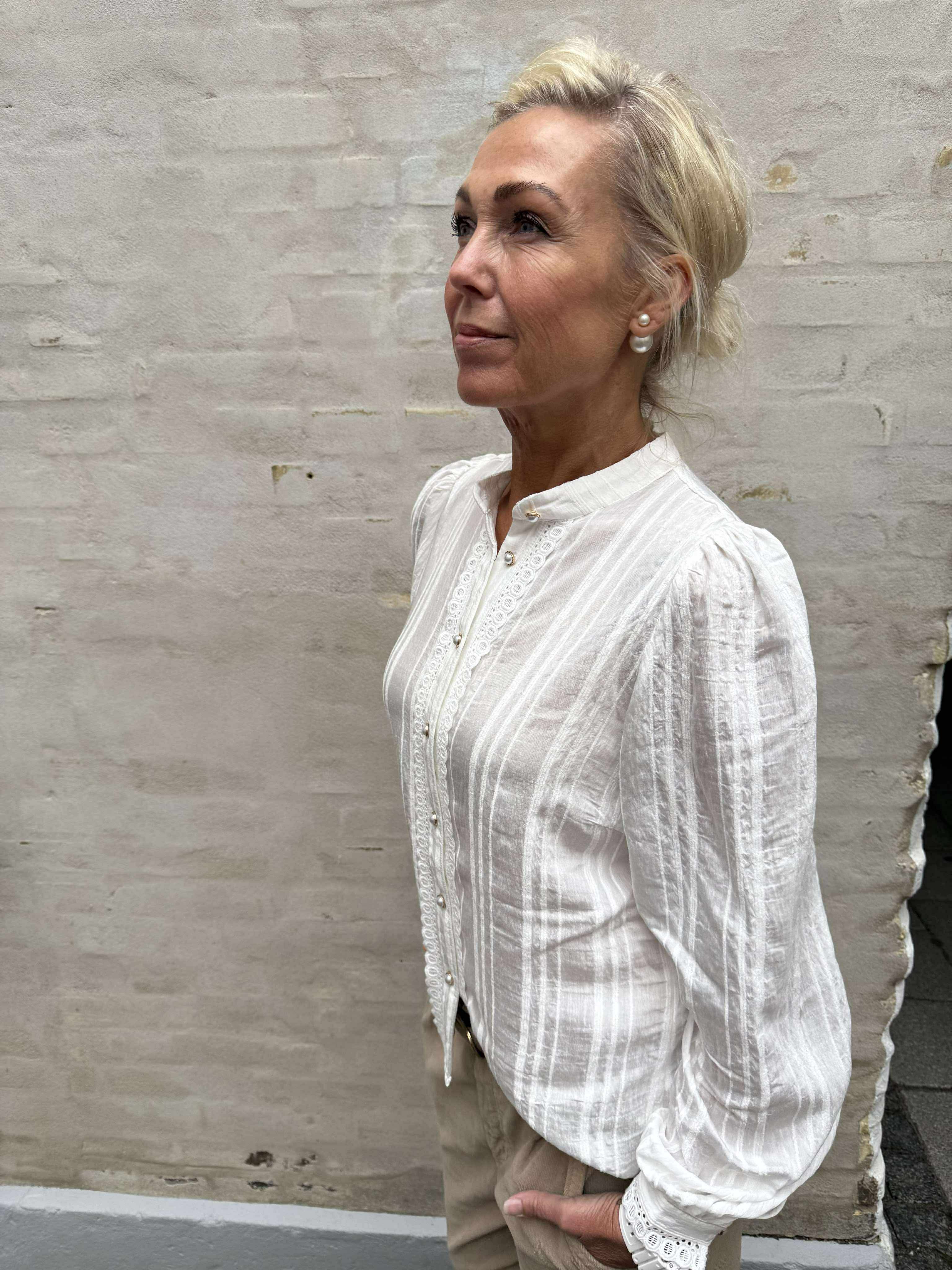 KesiCC Lace Shirt - White