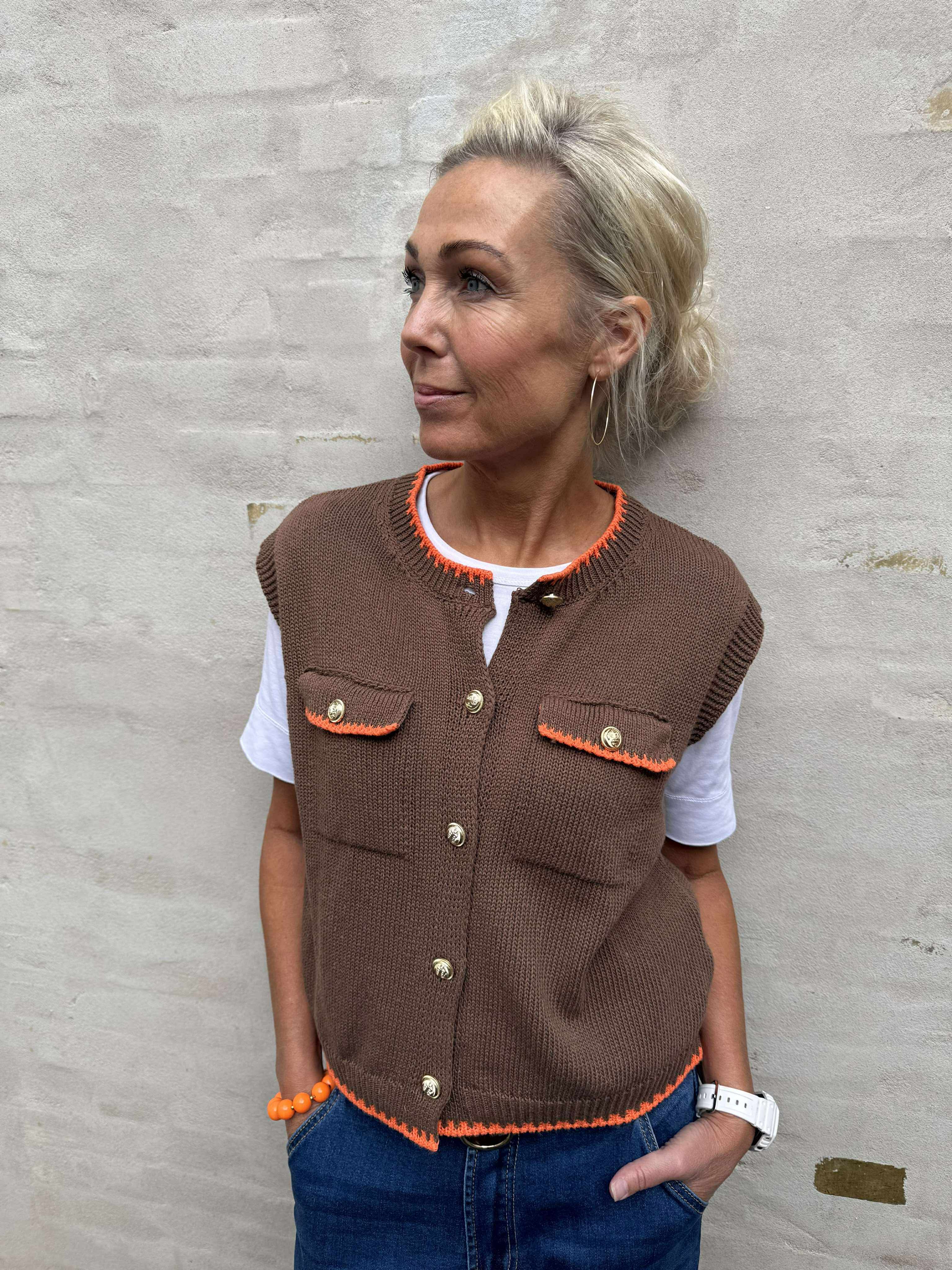 Giletta Vest - Brown