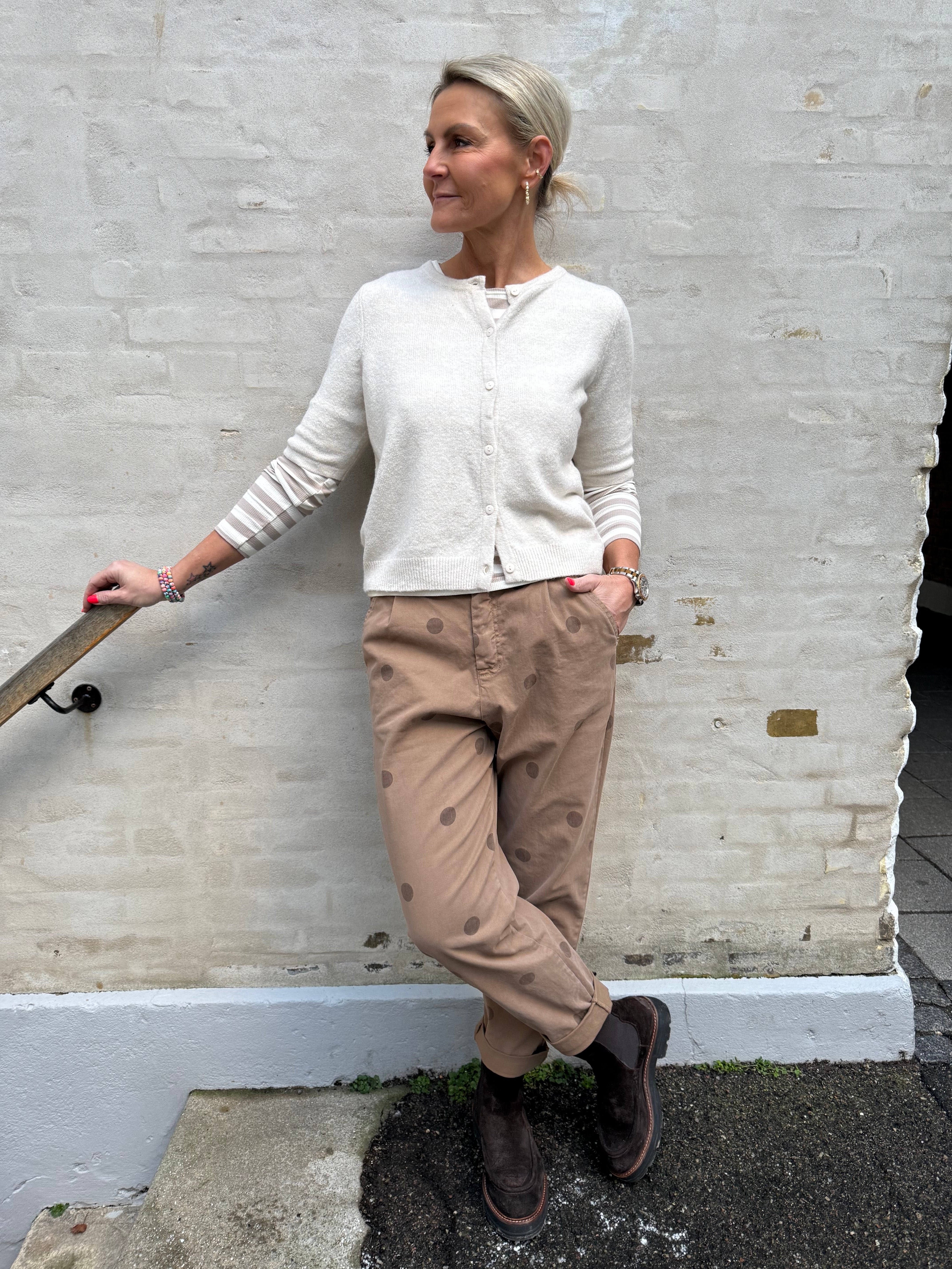 Dot Pants - Camel Dot