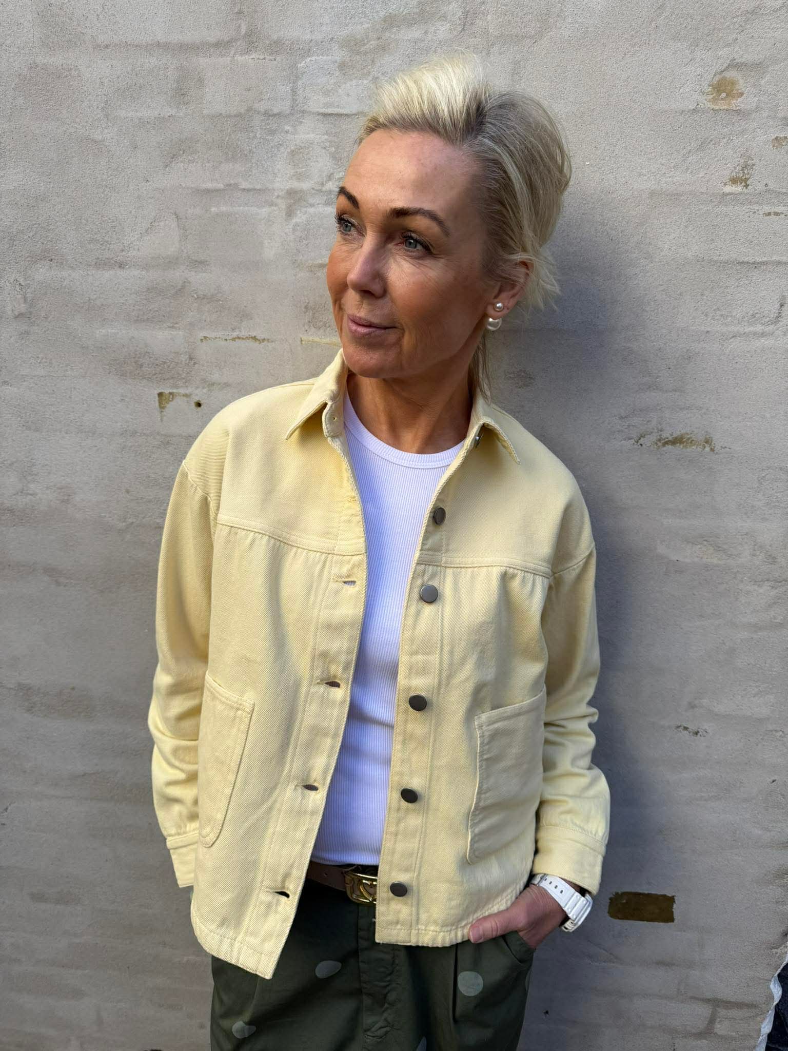 NOMA L/S SHACKET - Double Cream