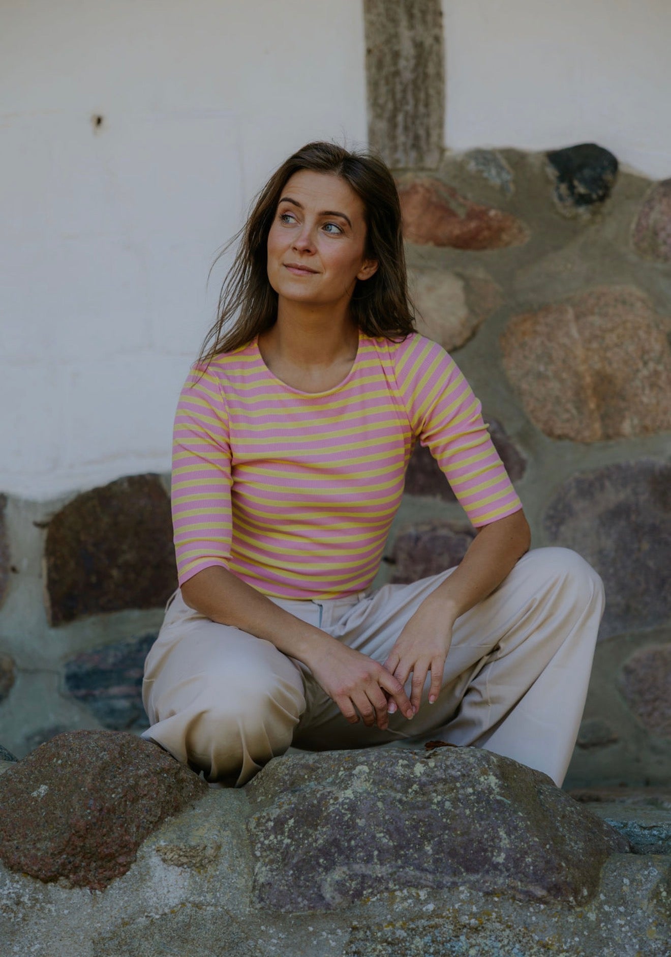 Everyday Stripes Blus - Svart