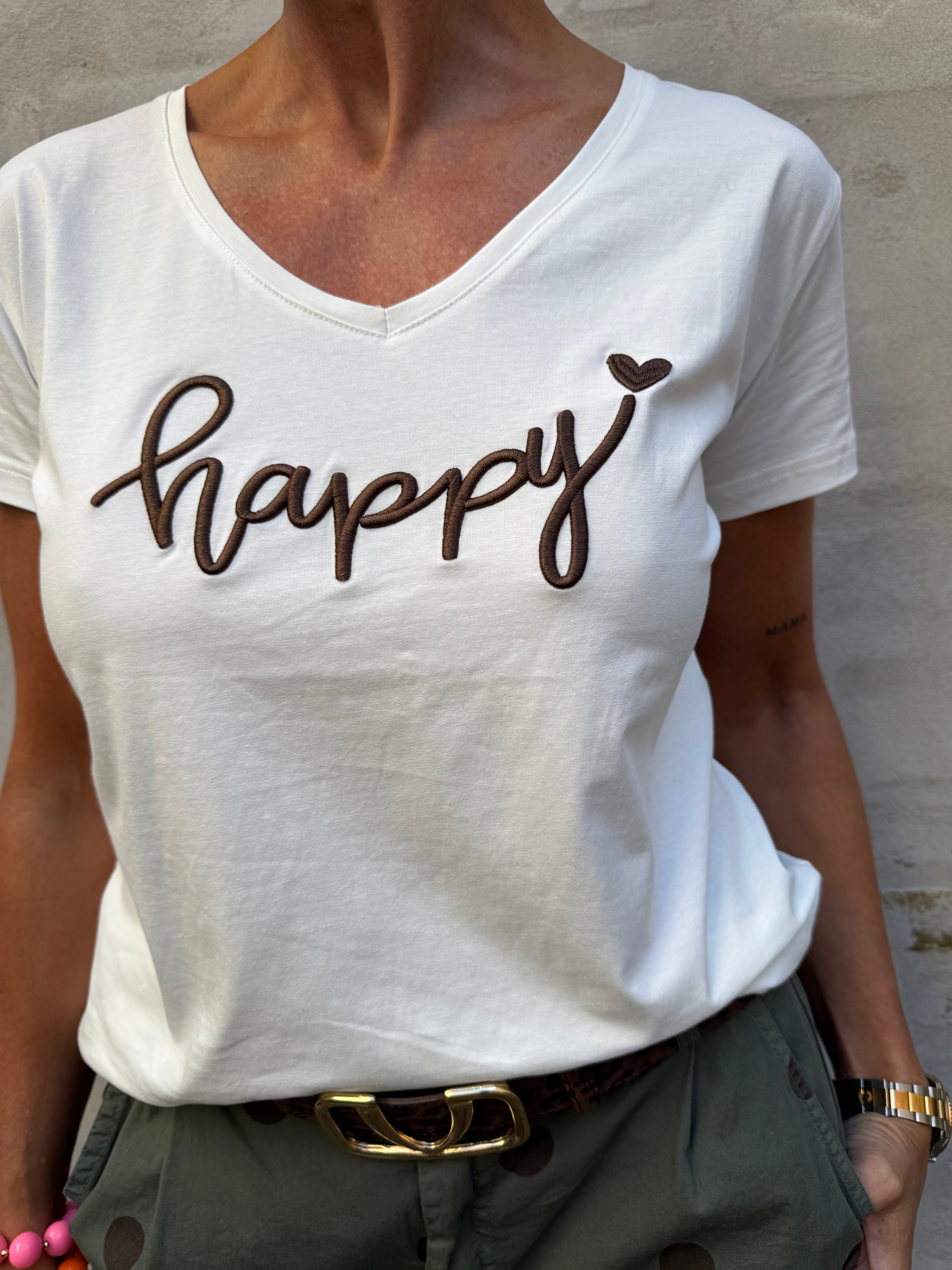 Happy T-shirt - Brown
