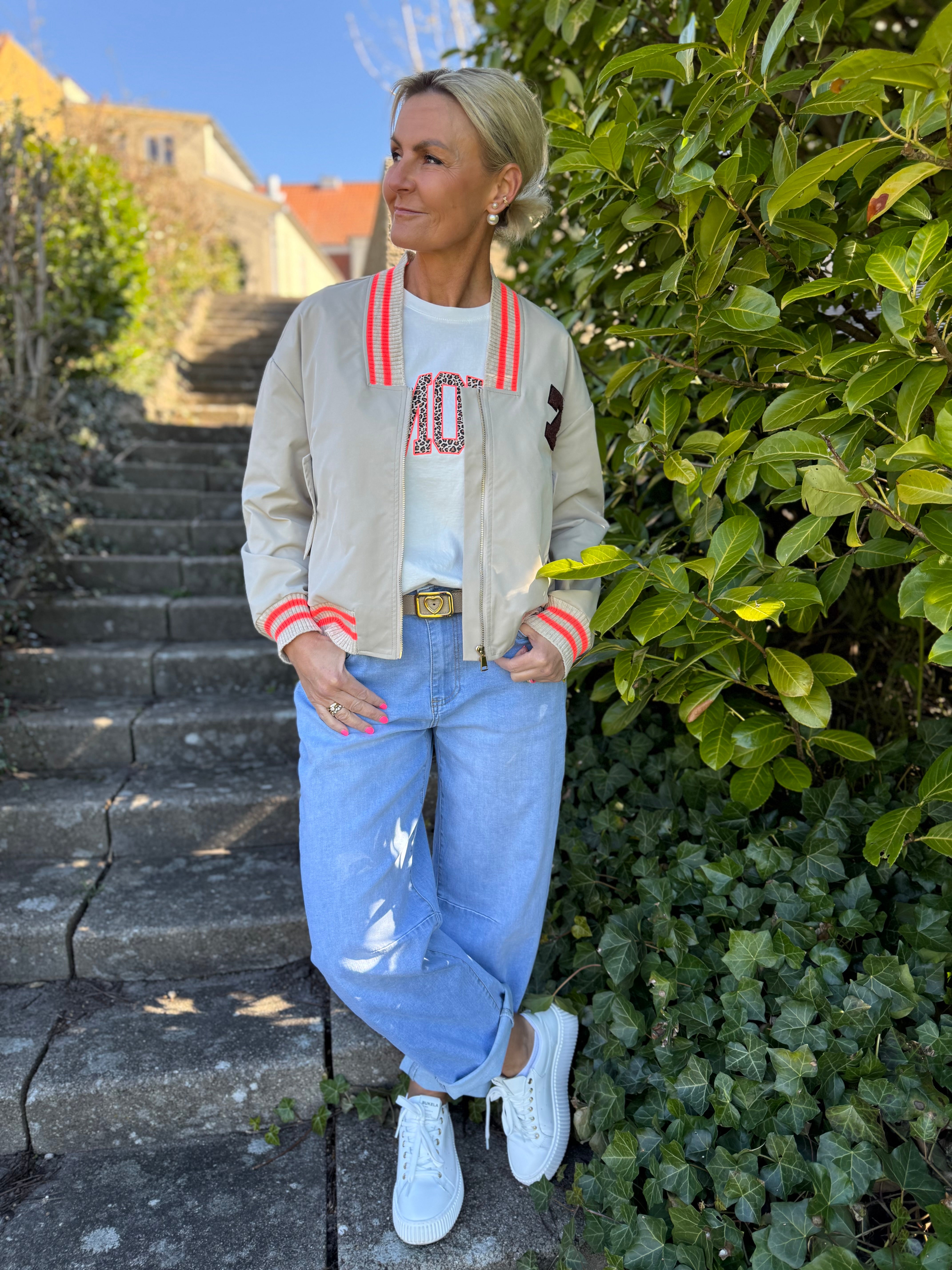 Sandy Bomber Jacket - Beige