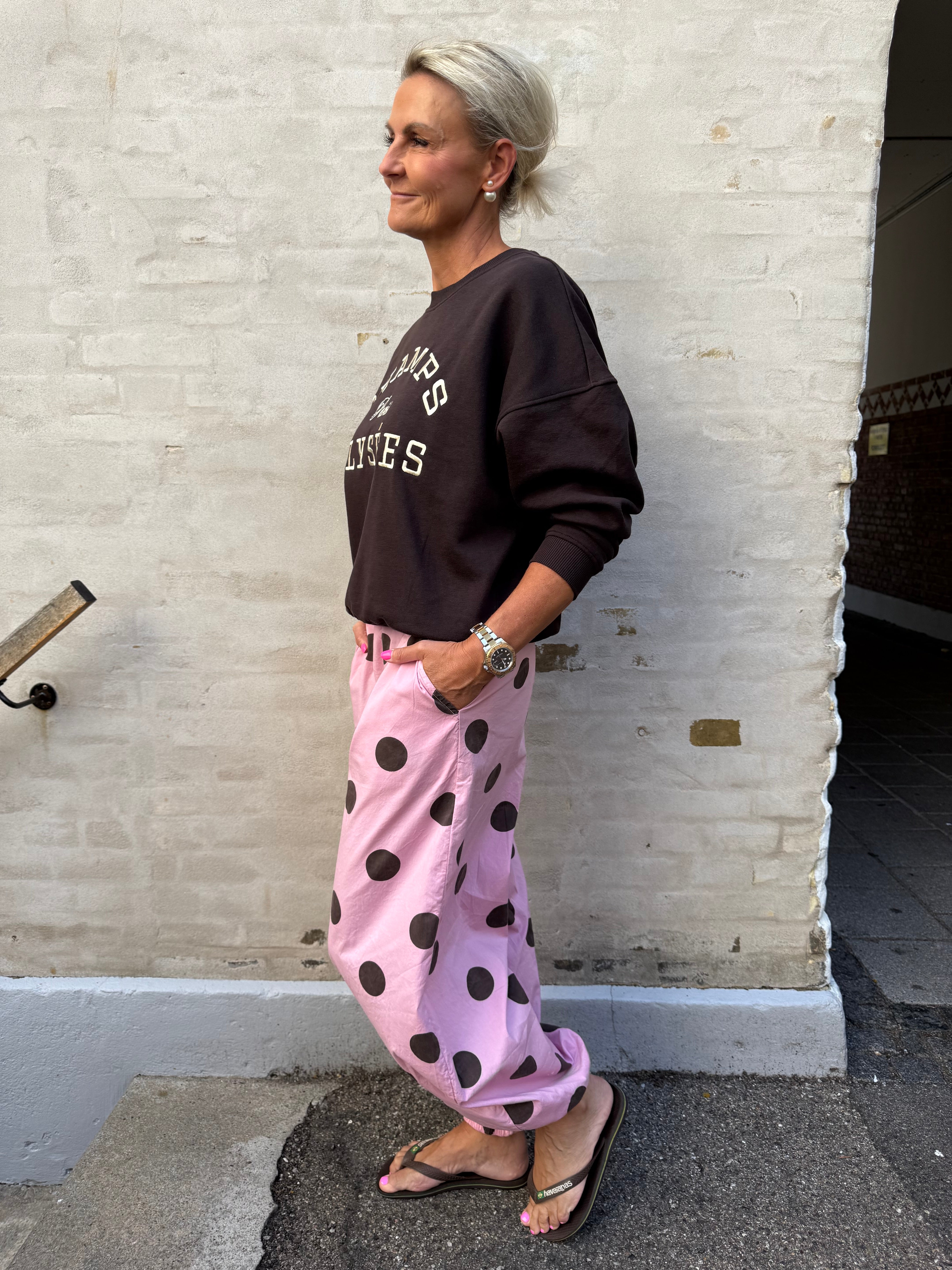 ALLY balloon pant - Rose Dot