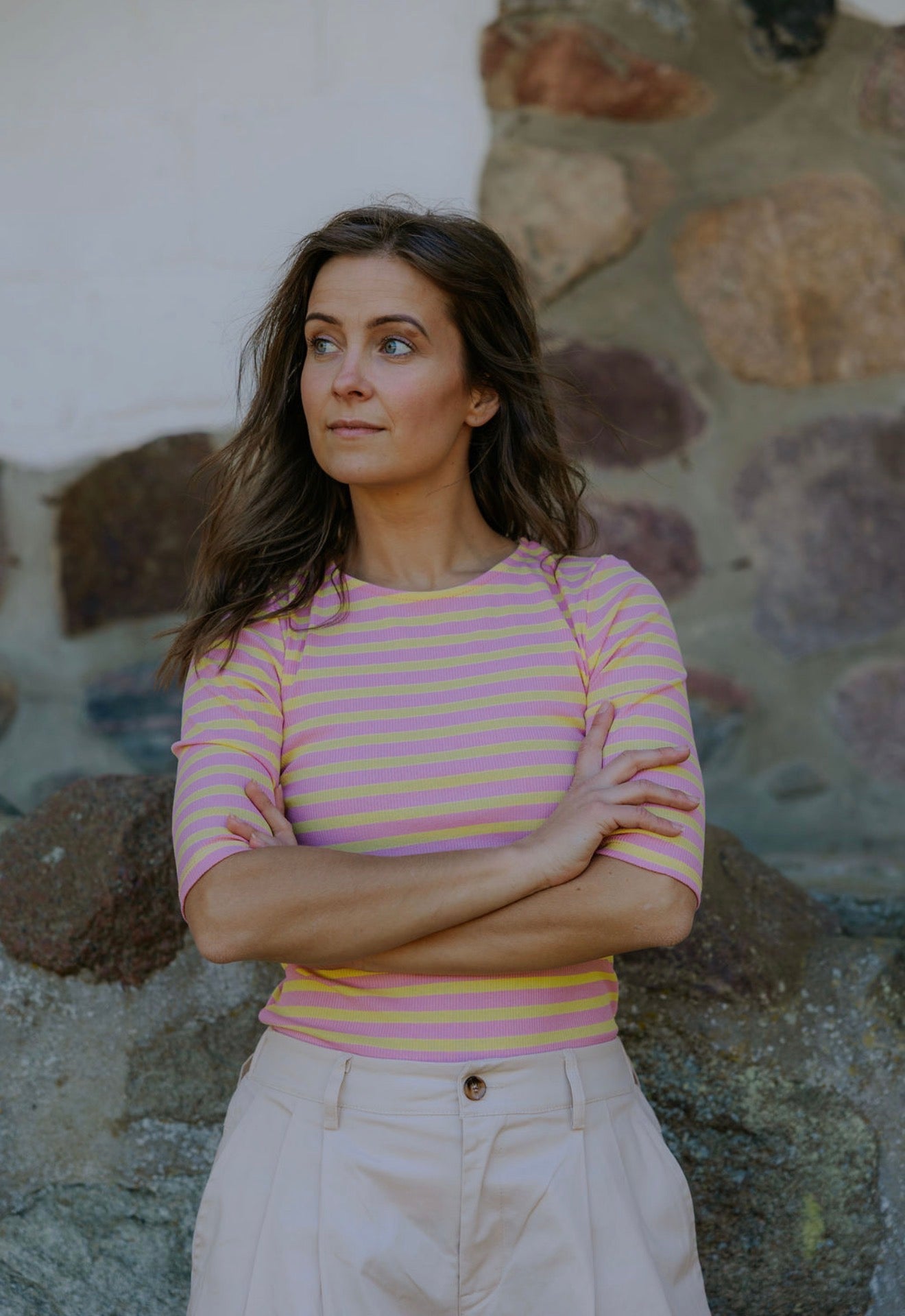 Everyday Stripes Blus - Svart