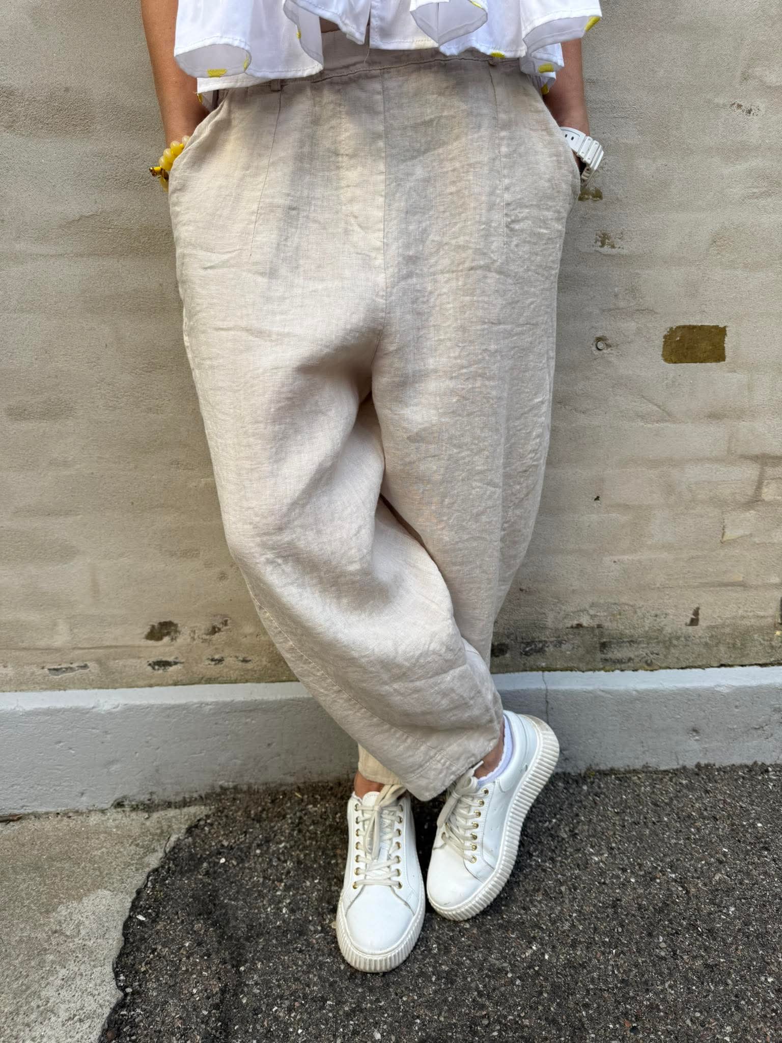 Vera Linen Pants - Off-White