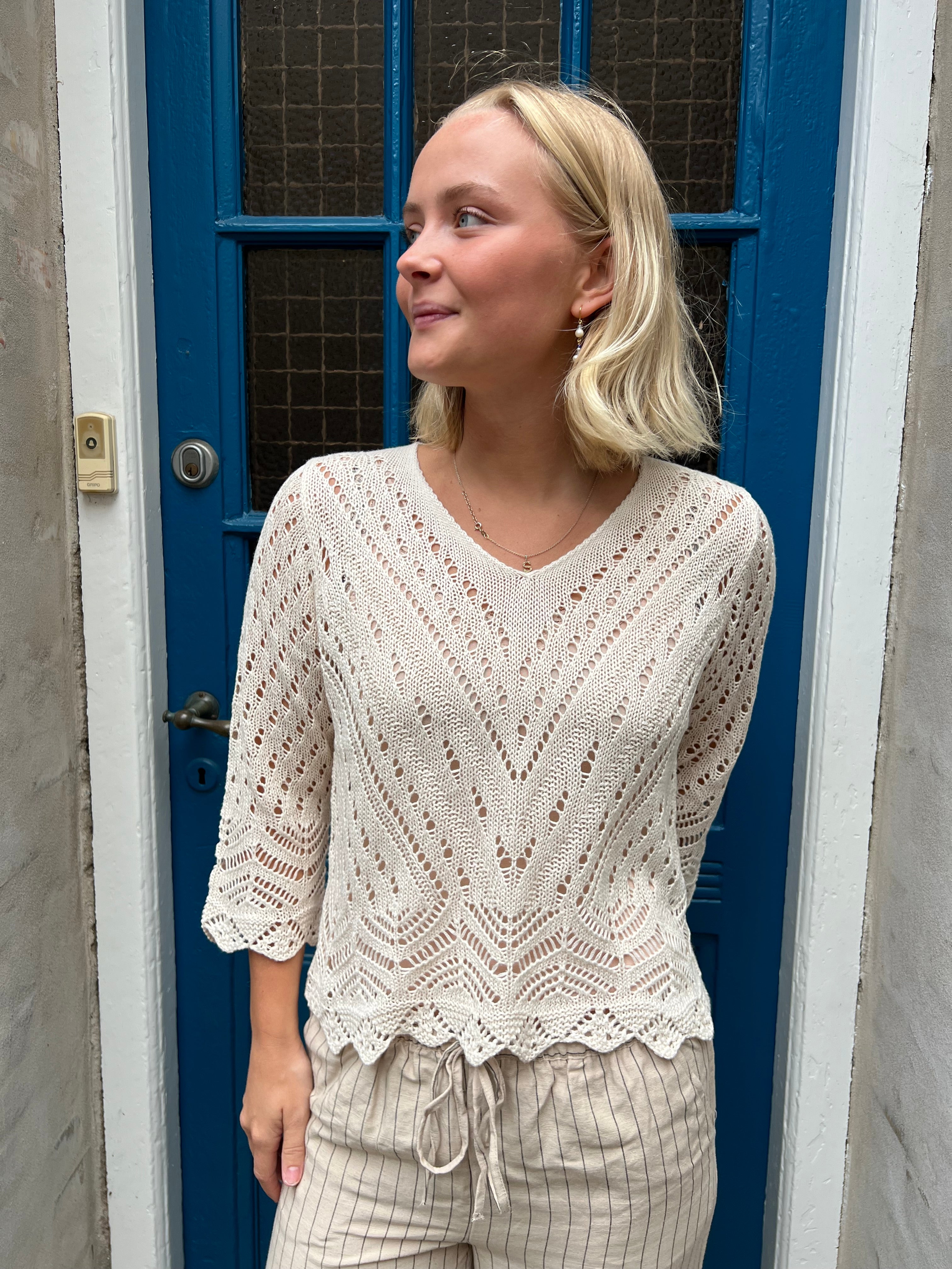 New Sun Cropped Pullover Tapioca