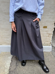 LunaCC Pocket Pleat Skirt - Mid Grey