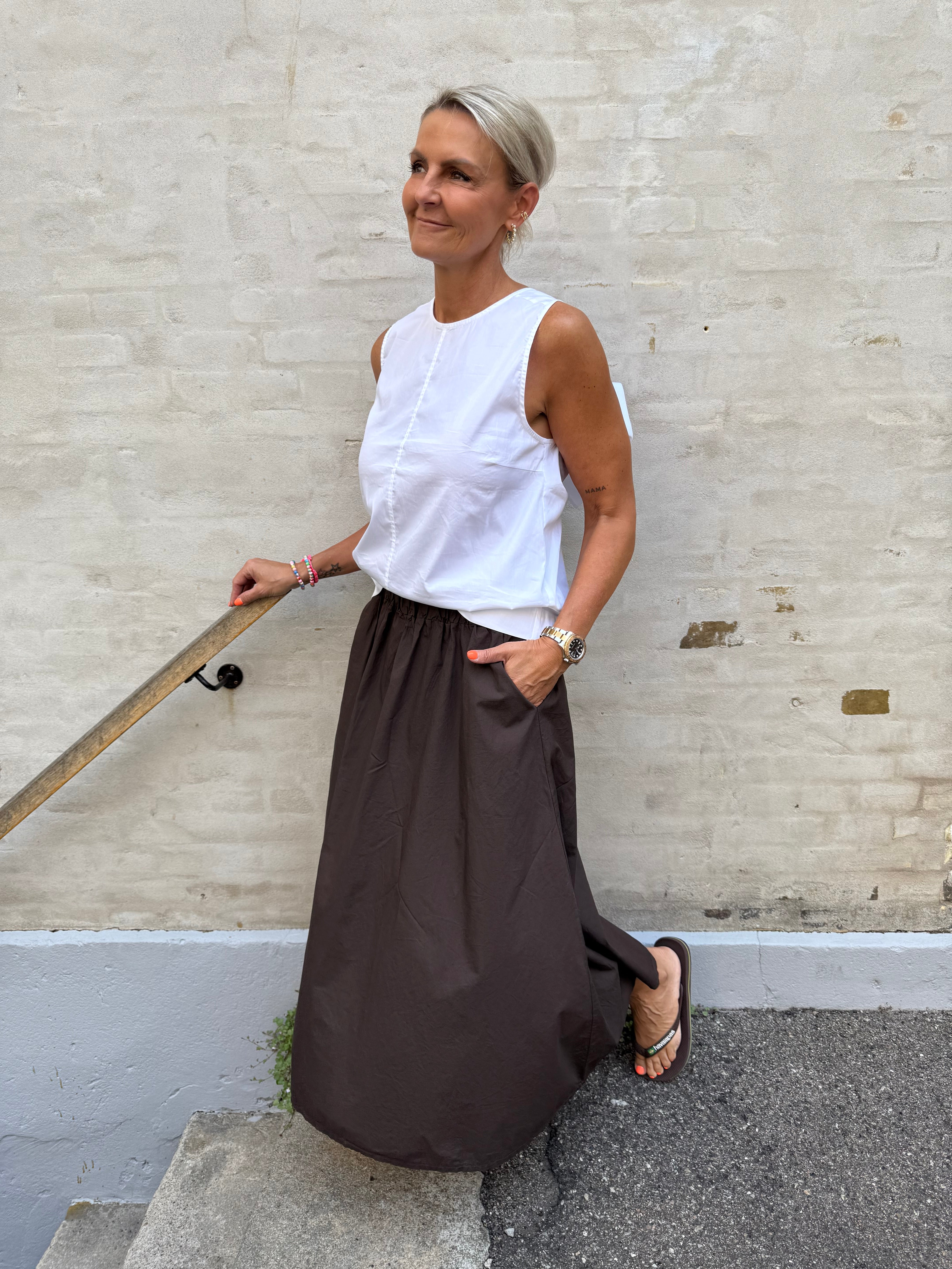 Sanna Bow Top White