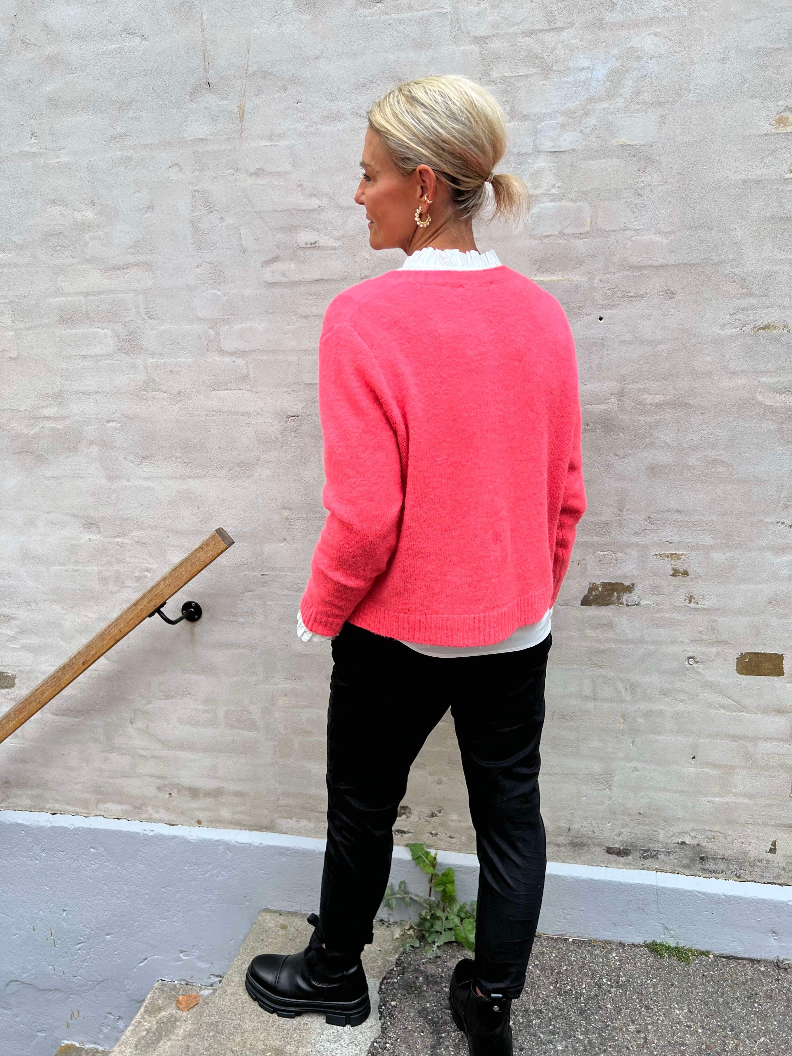 Luxe cardigan coral