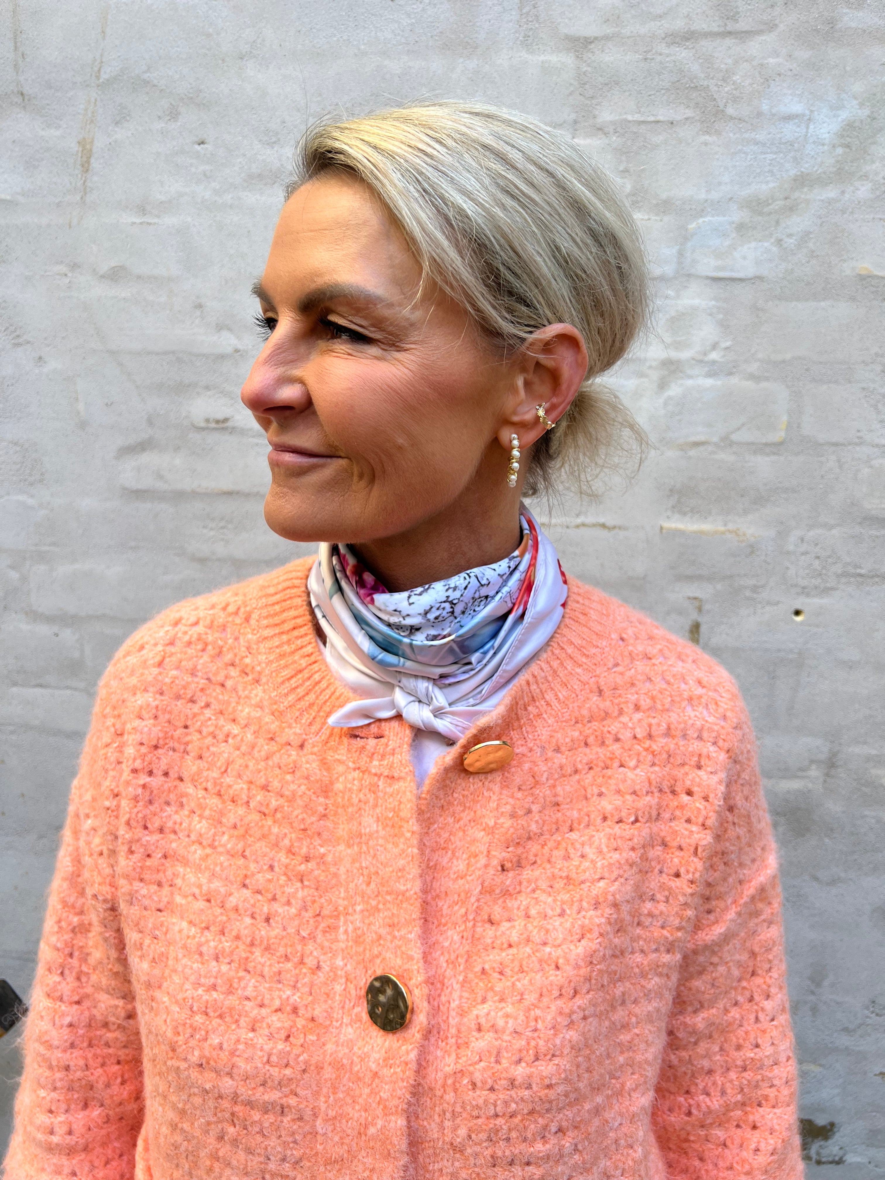 Gilet cardigan orange