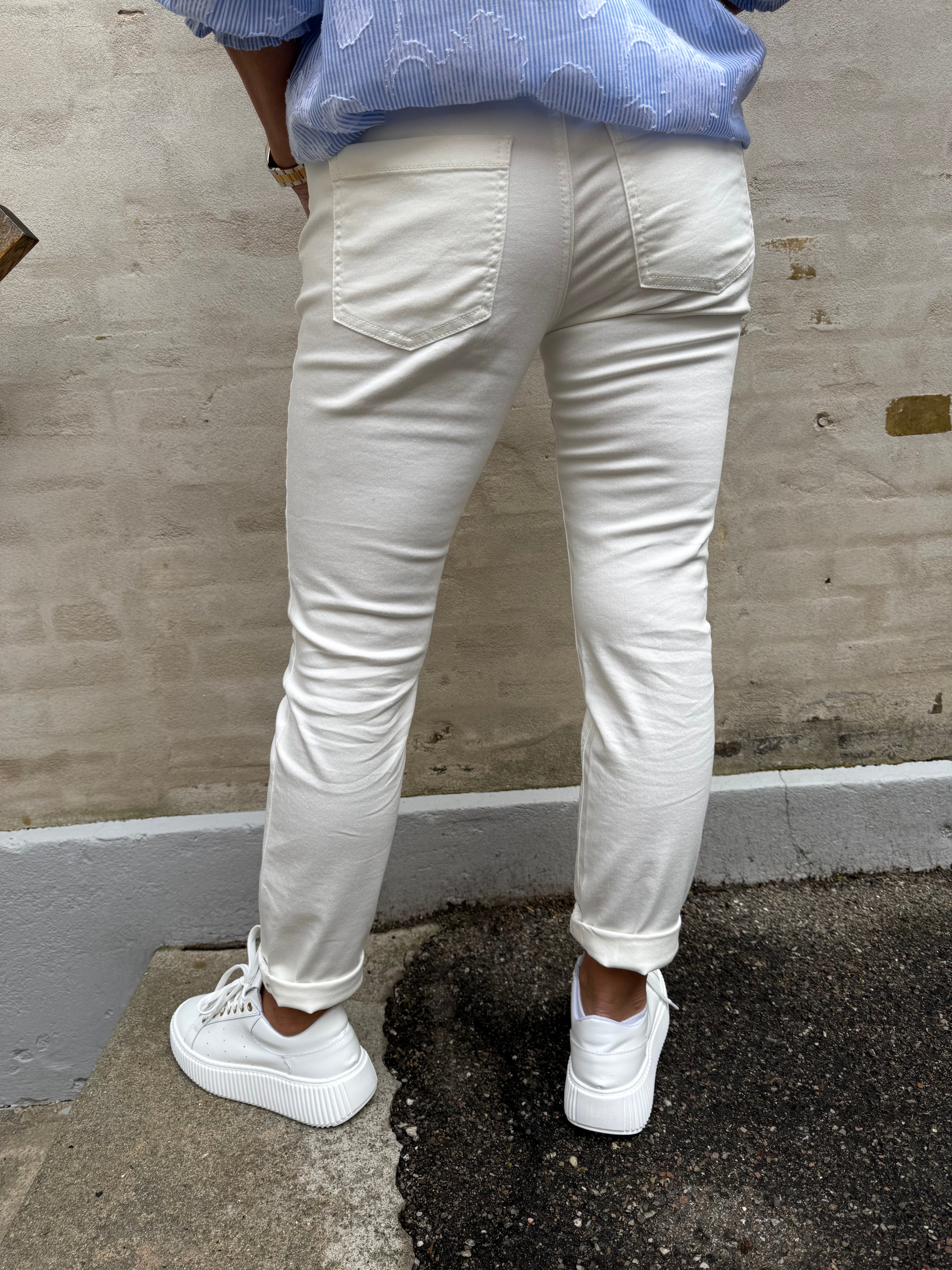 Jane Mid Waist - Optic White