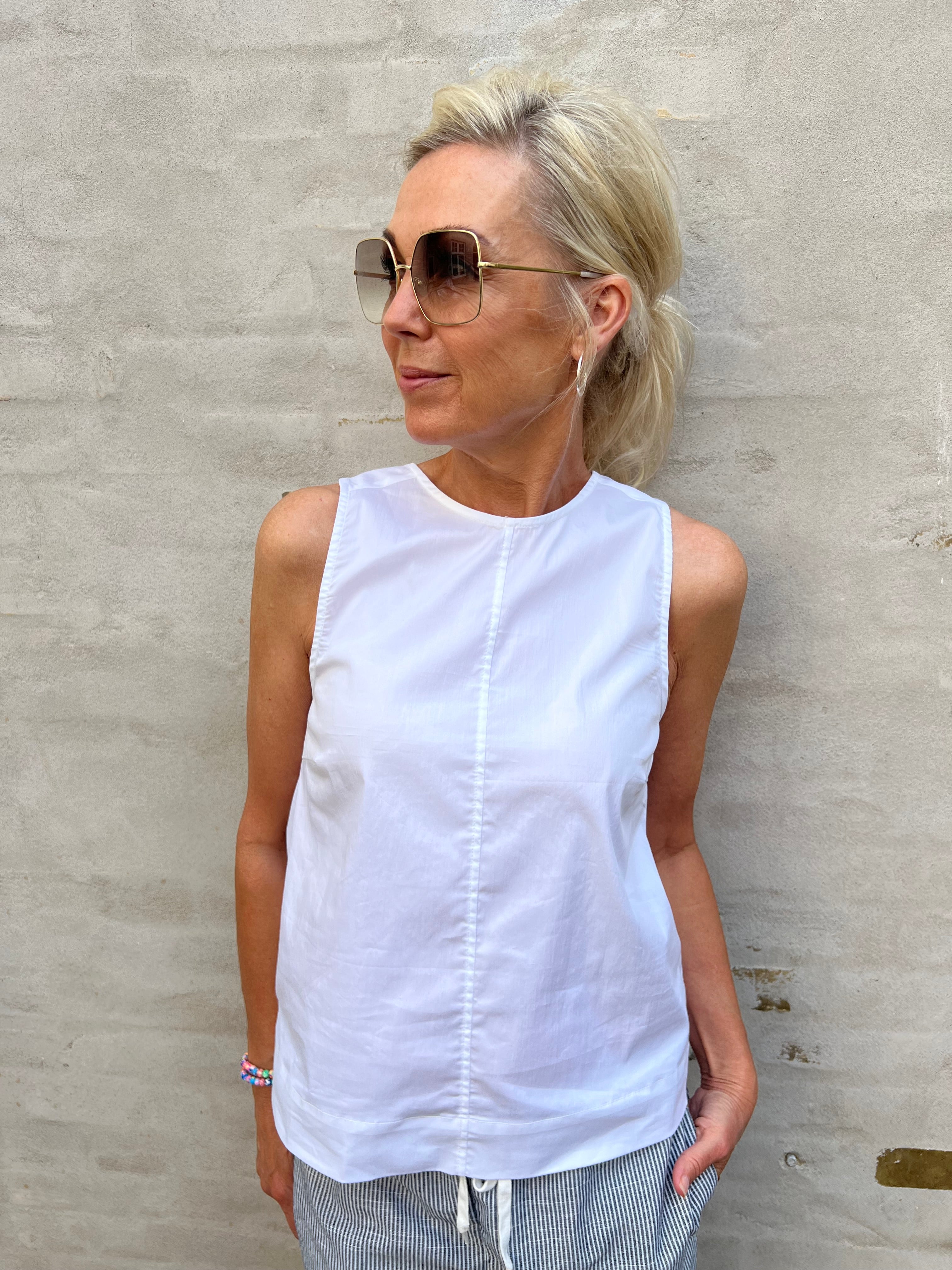 Sanna Bow Top White