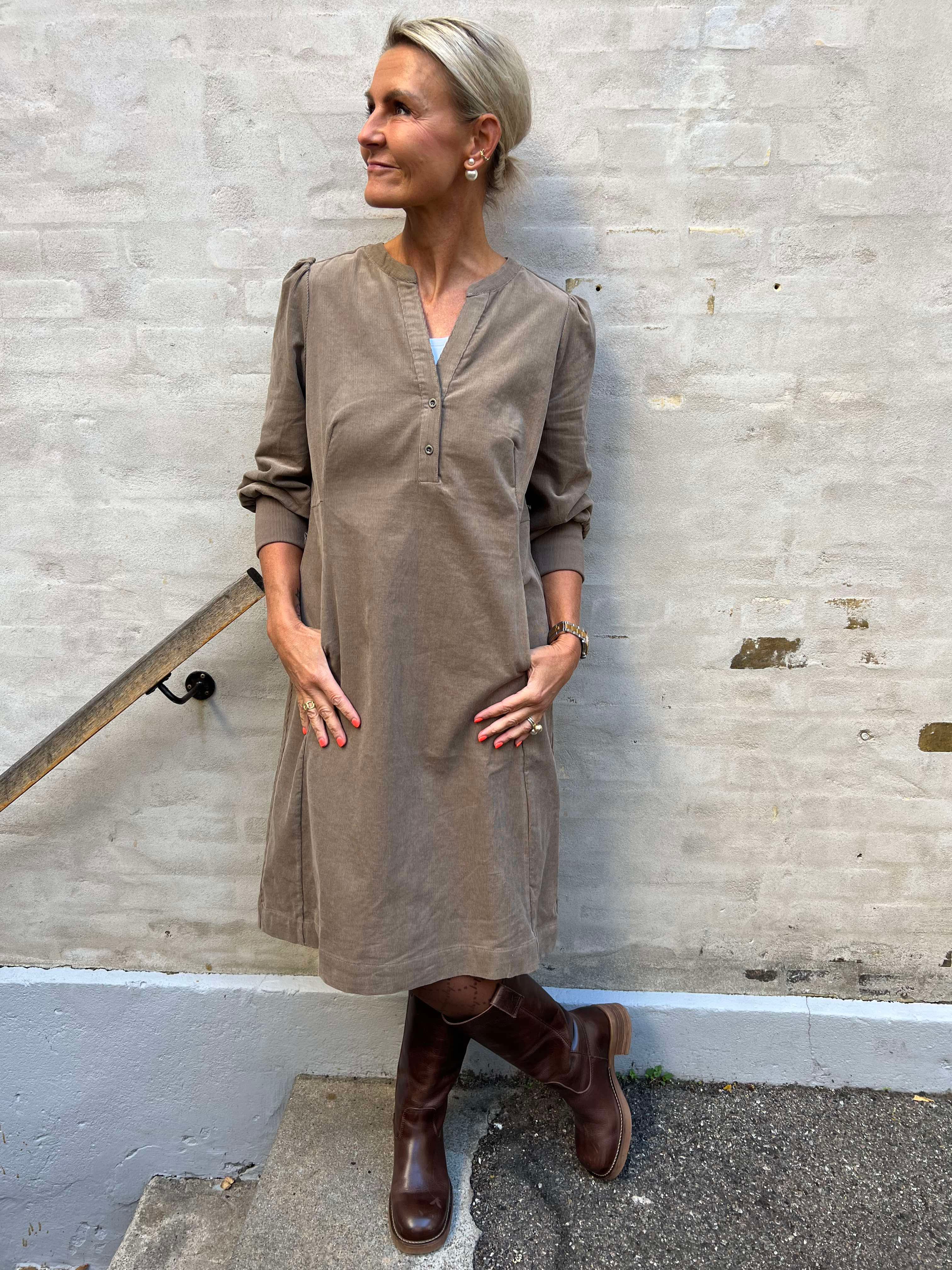 Rhaena Dress - Timber Wolf