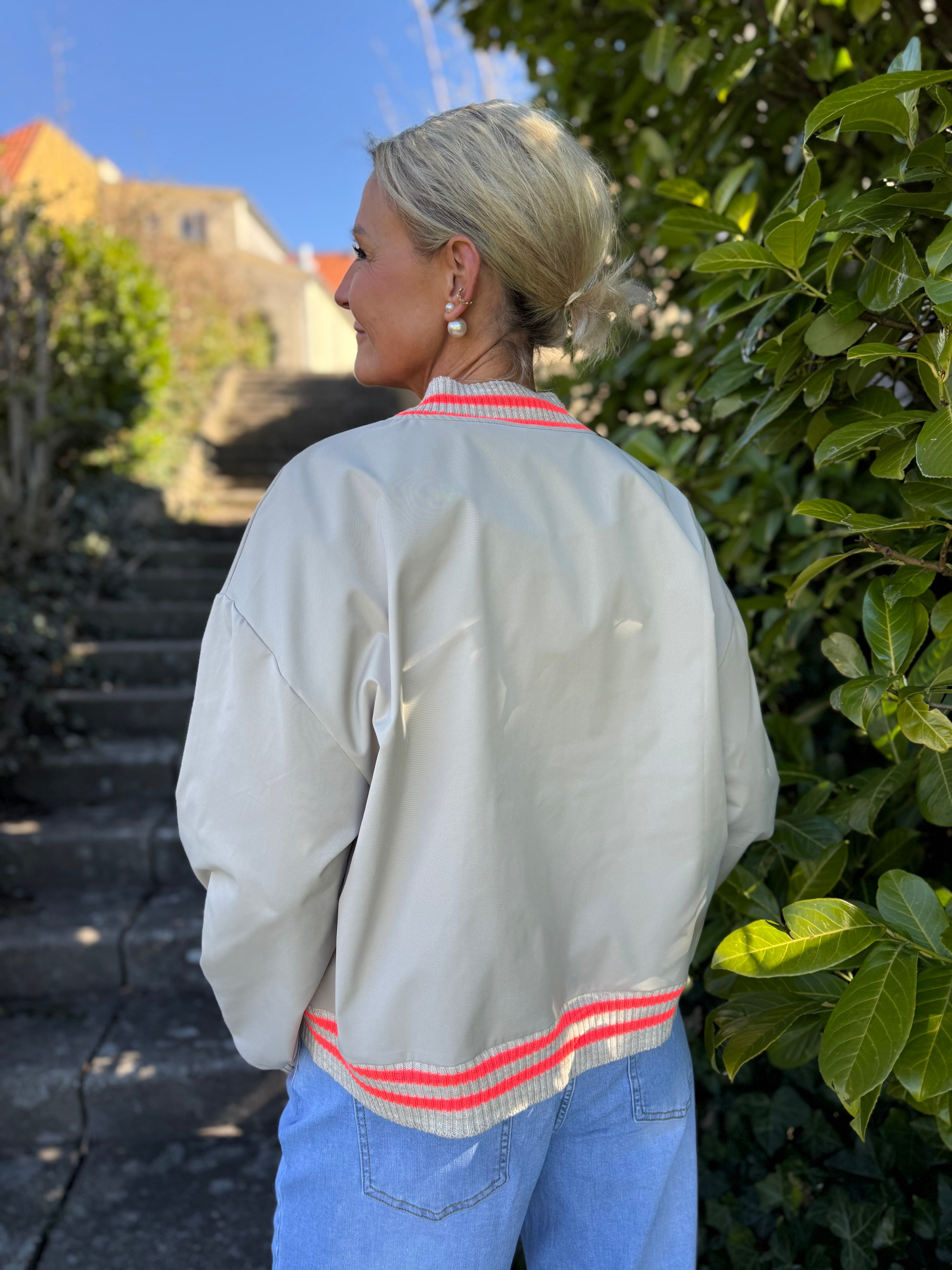 Sandy Bomber Jacket - Beige