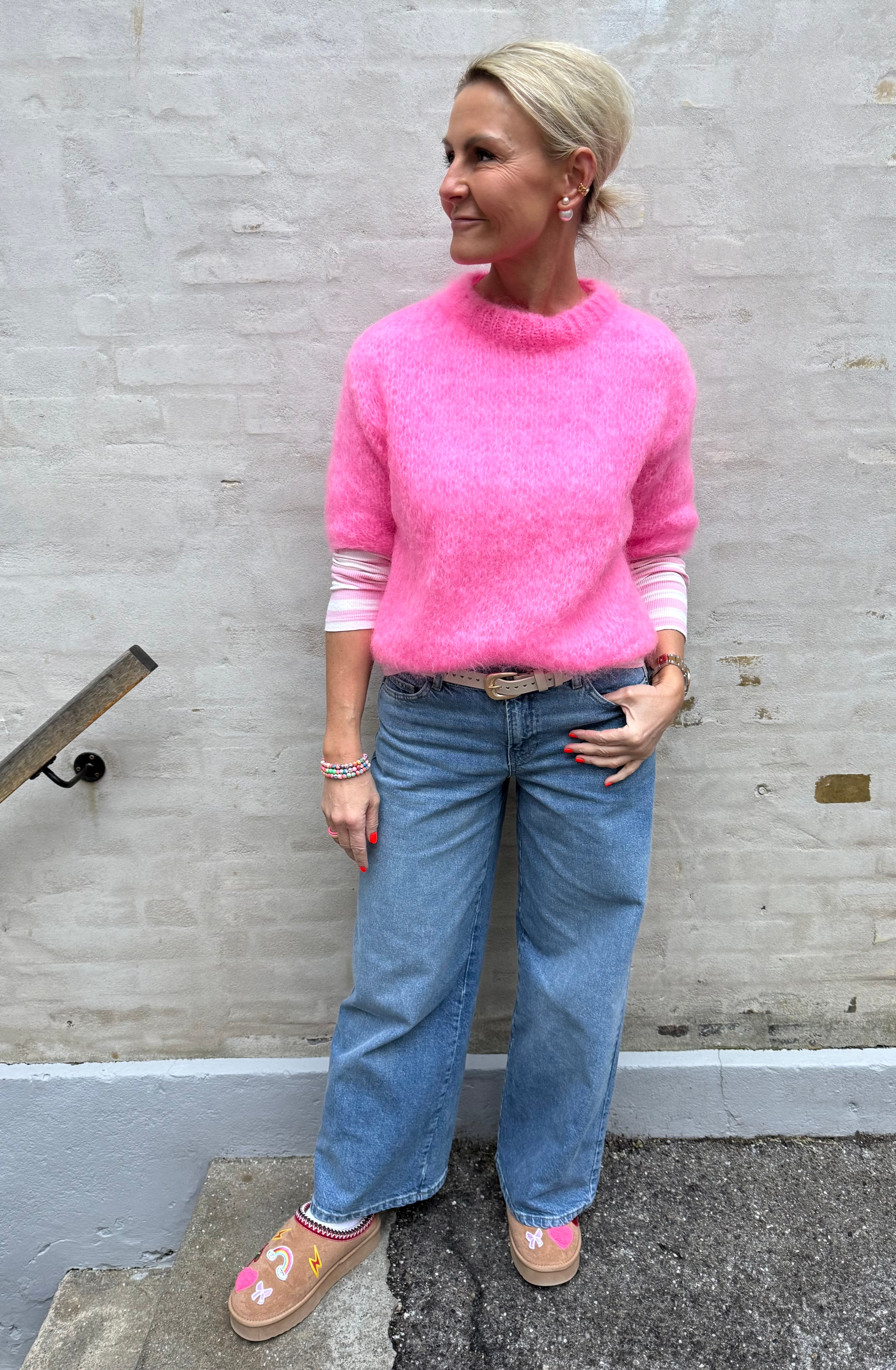Renata Knit - Pink Mohair
