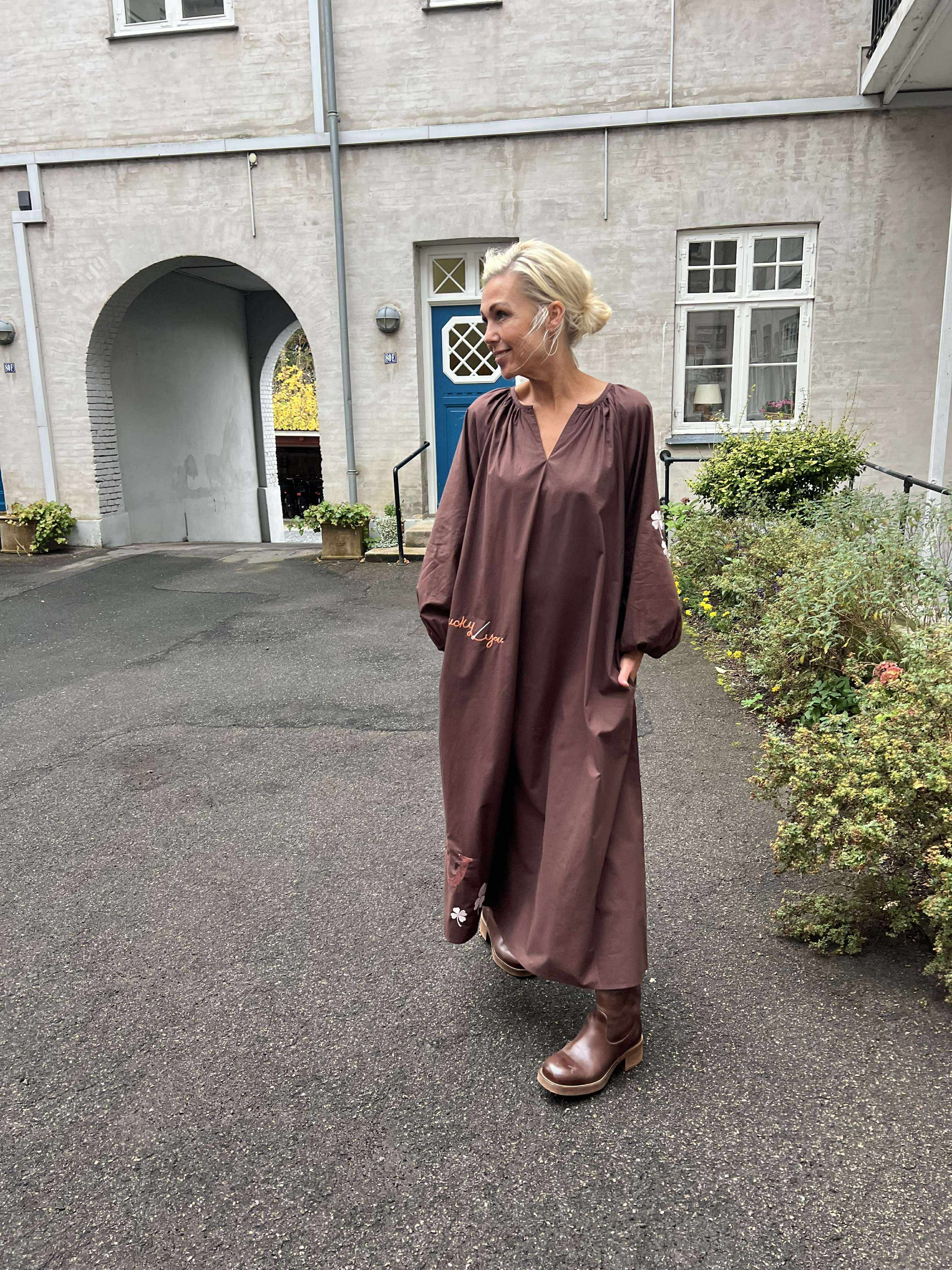 The good luck dress - Chocolate brown