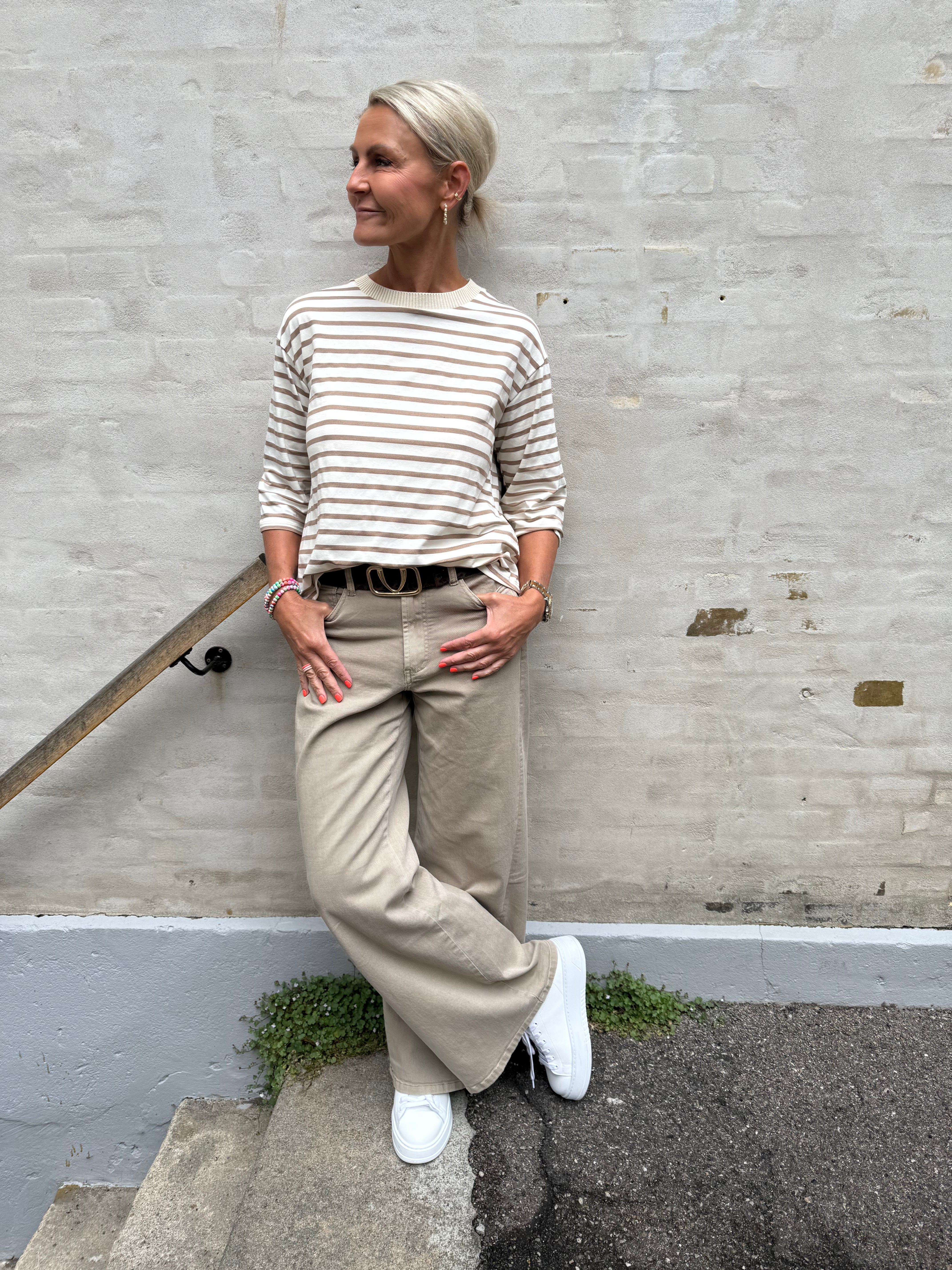 Brooklyn Tee - Beige/Fango