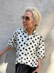 Alicia big dot blouse