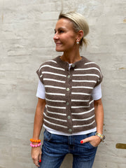 Striped Knit West Taupe