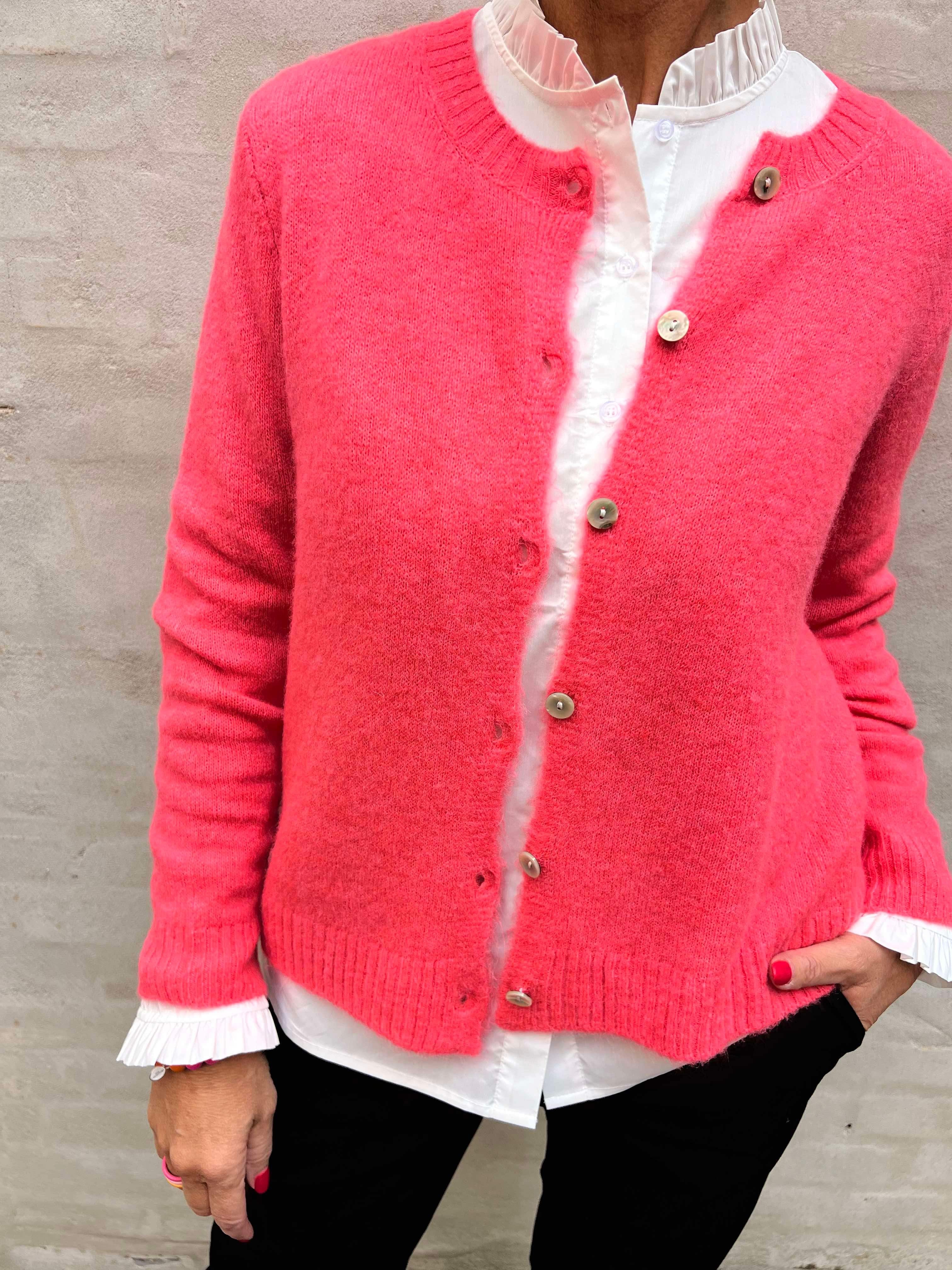 Luxe cardigan coral