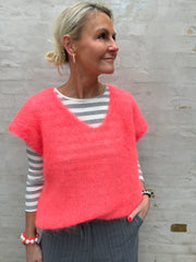 Milana Knit Vest - Coral