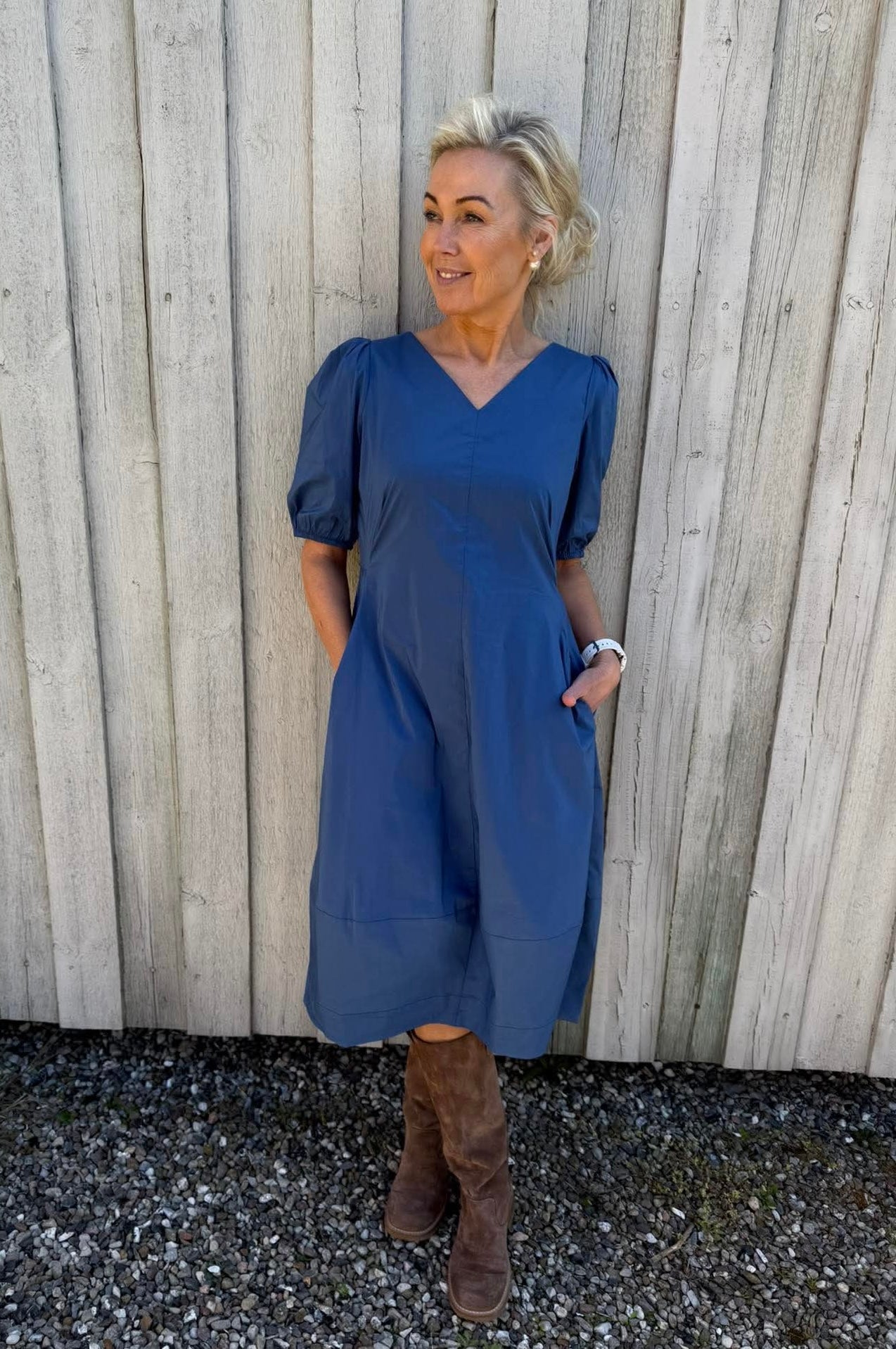 Antoinett SS Dress - True Navy