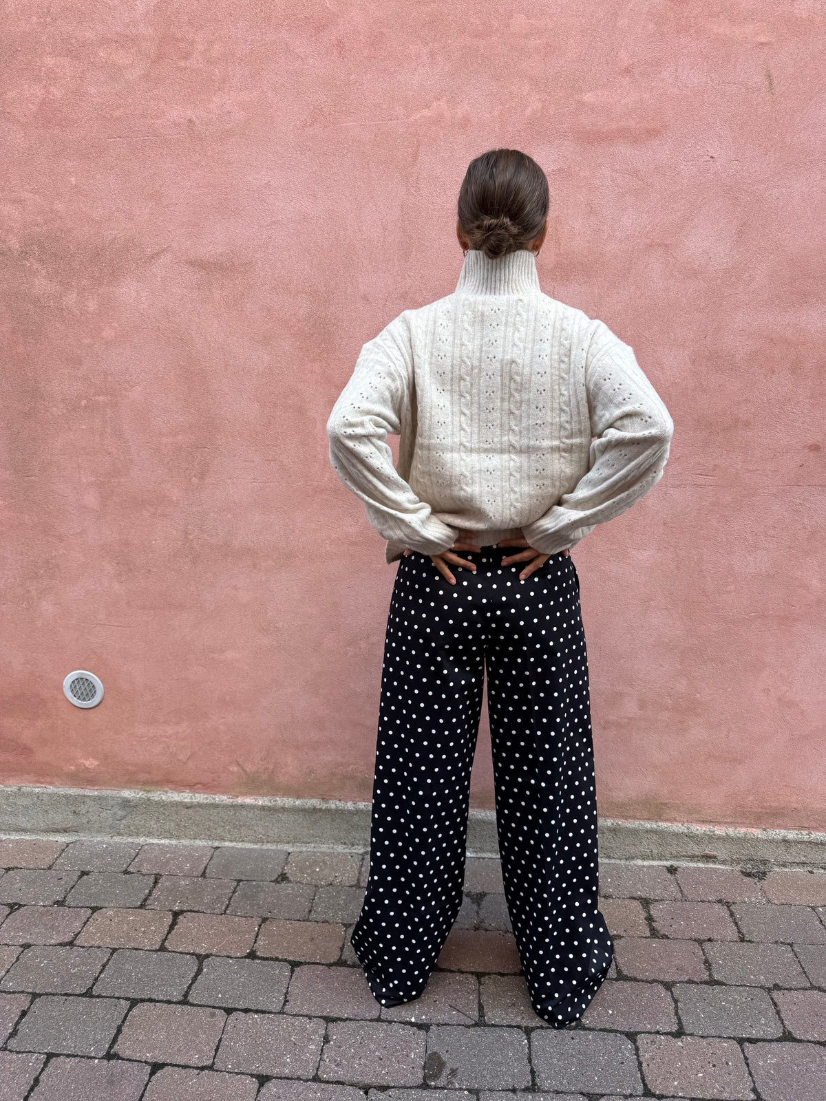 Anda Cable Knit Blouse - Ivory