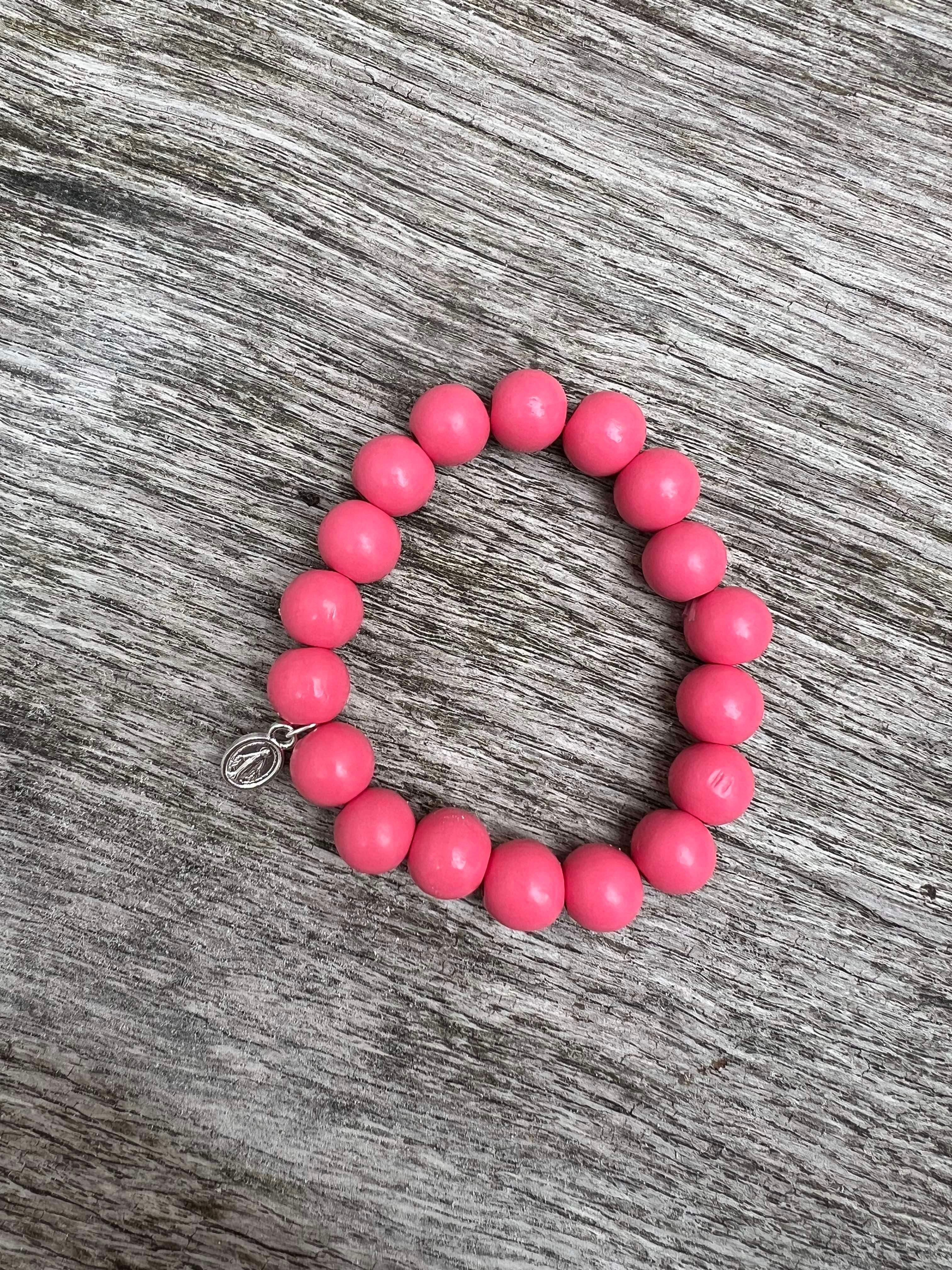 Timber bracelet old rose