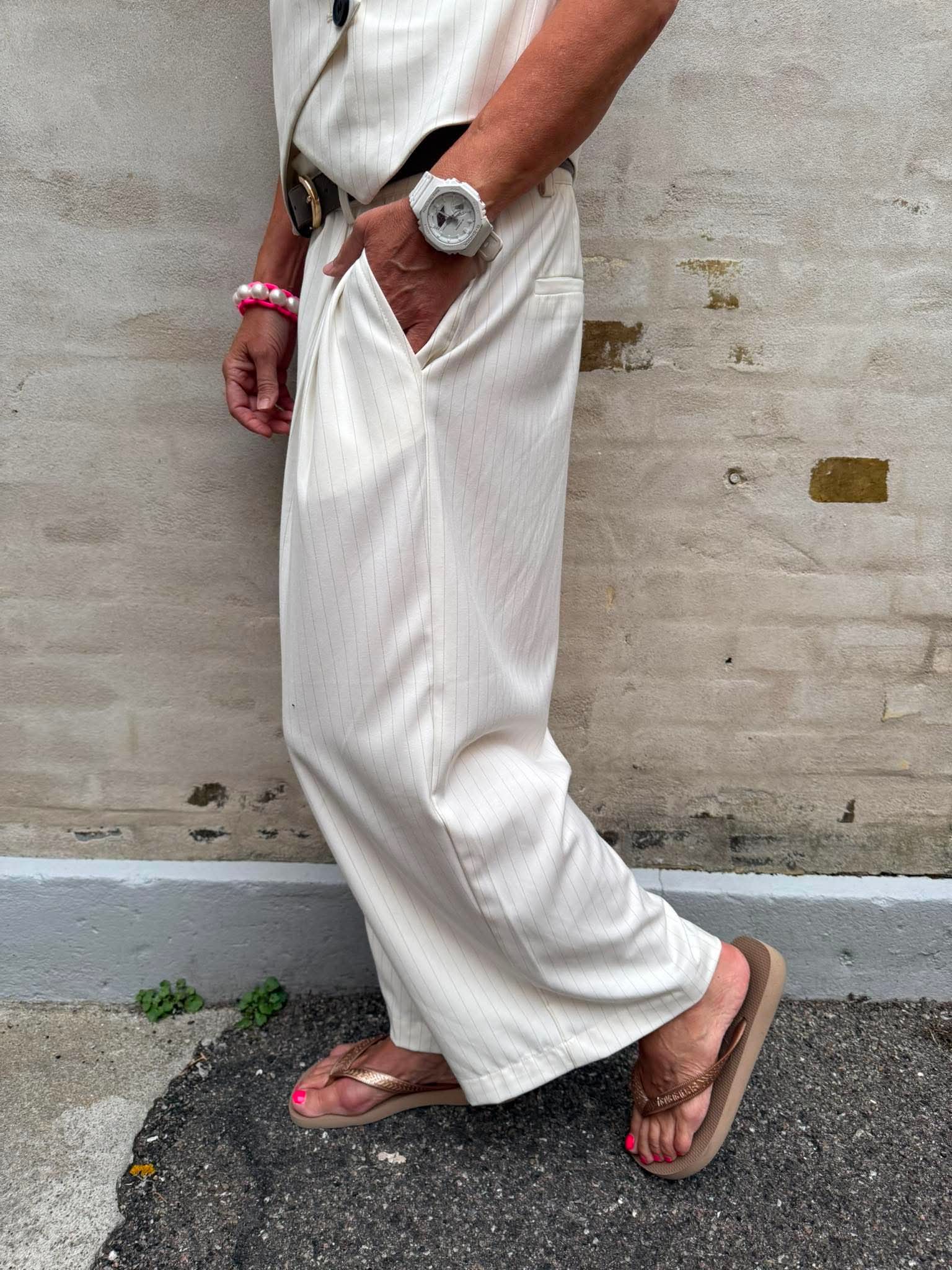 Nilea Trousers - Whitecap