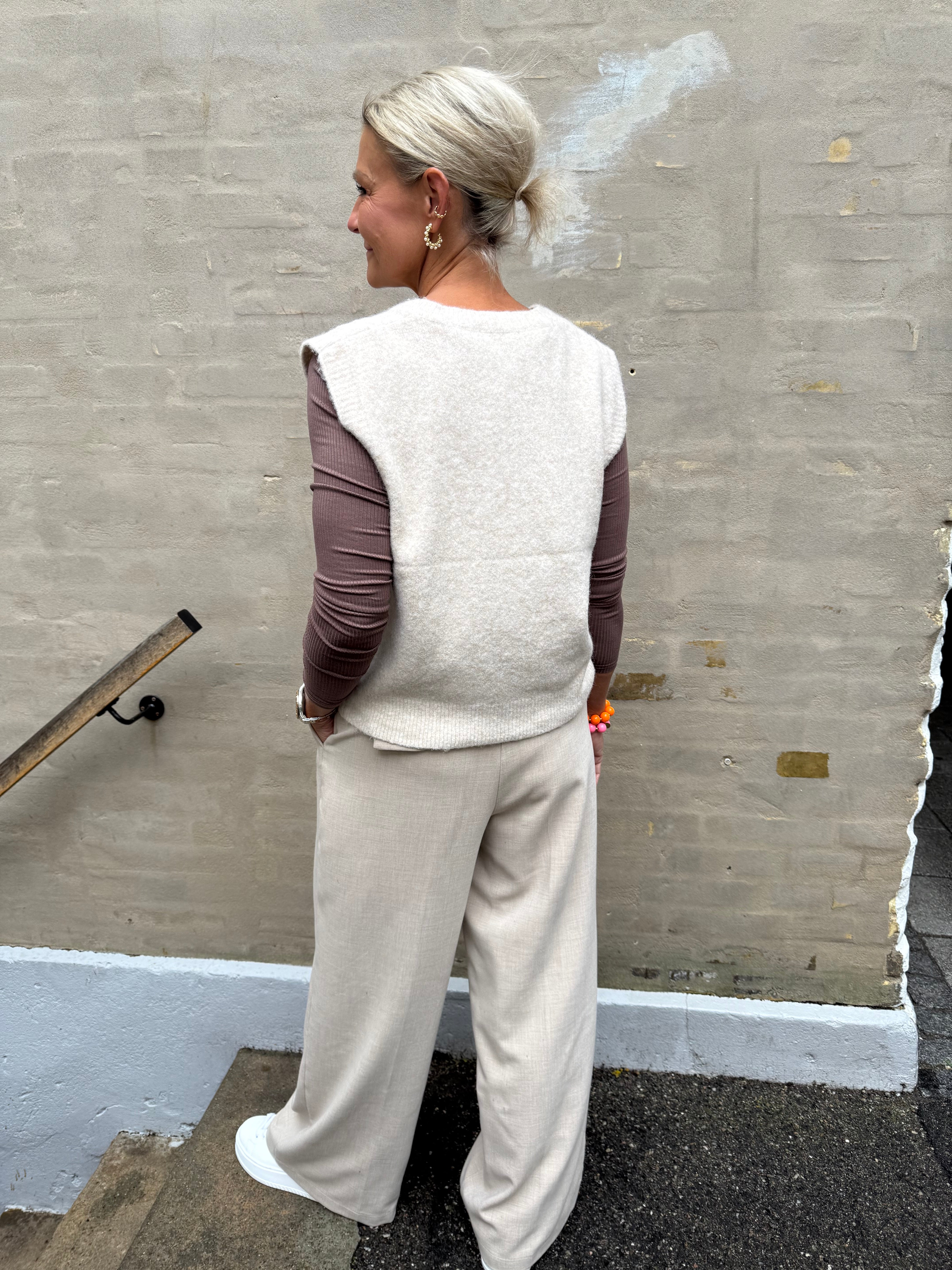 Vigga Vest - Beige Heart