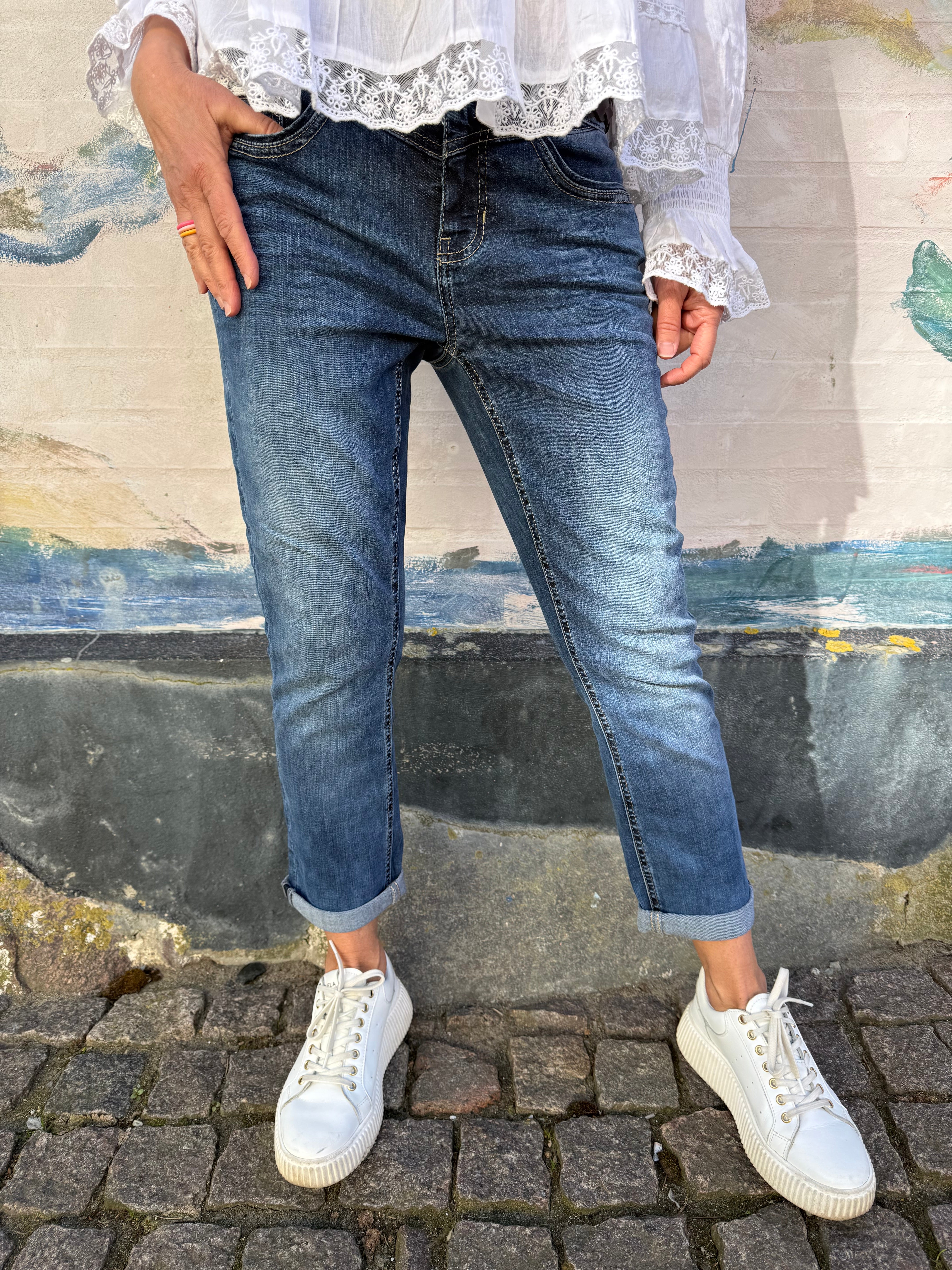 Jane Mid Waist - Dark Blue