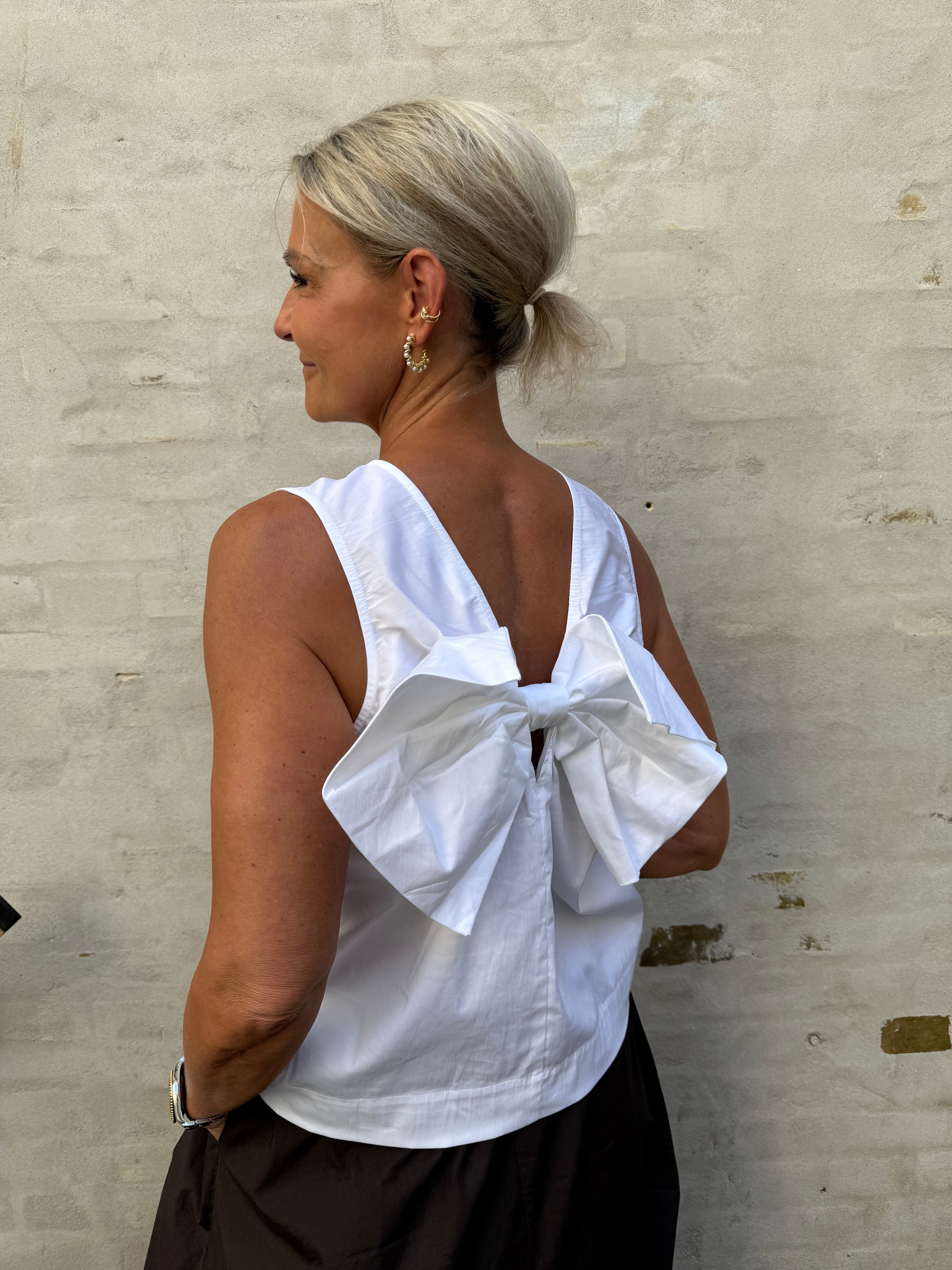Sanna Bow Top White