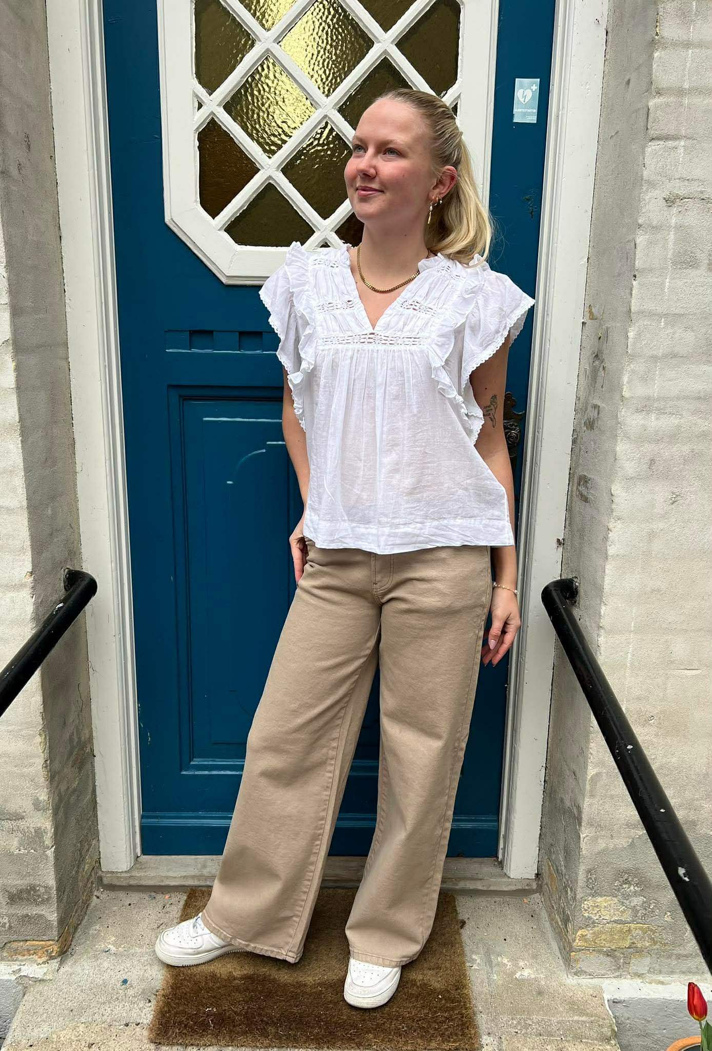 Jayla S Voile Top - White