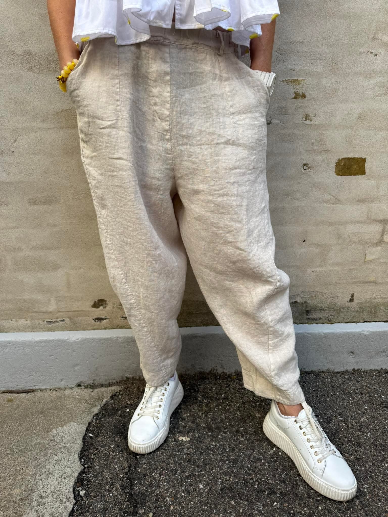 Vera Linen Pants - Off-White
