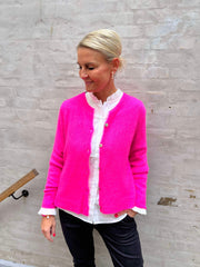 Luxe cardigan neon pink