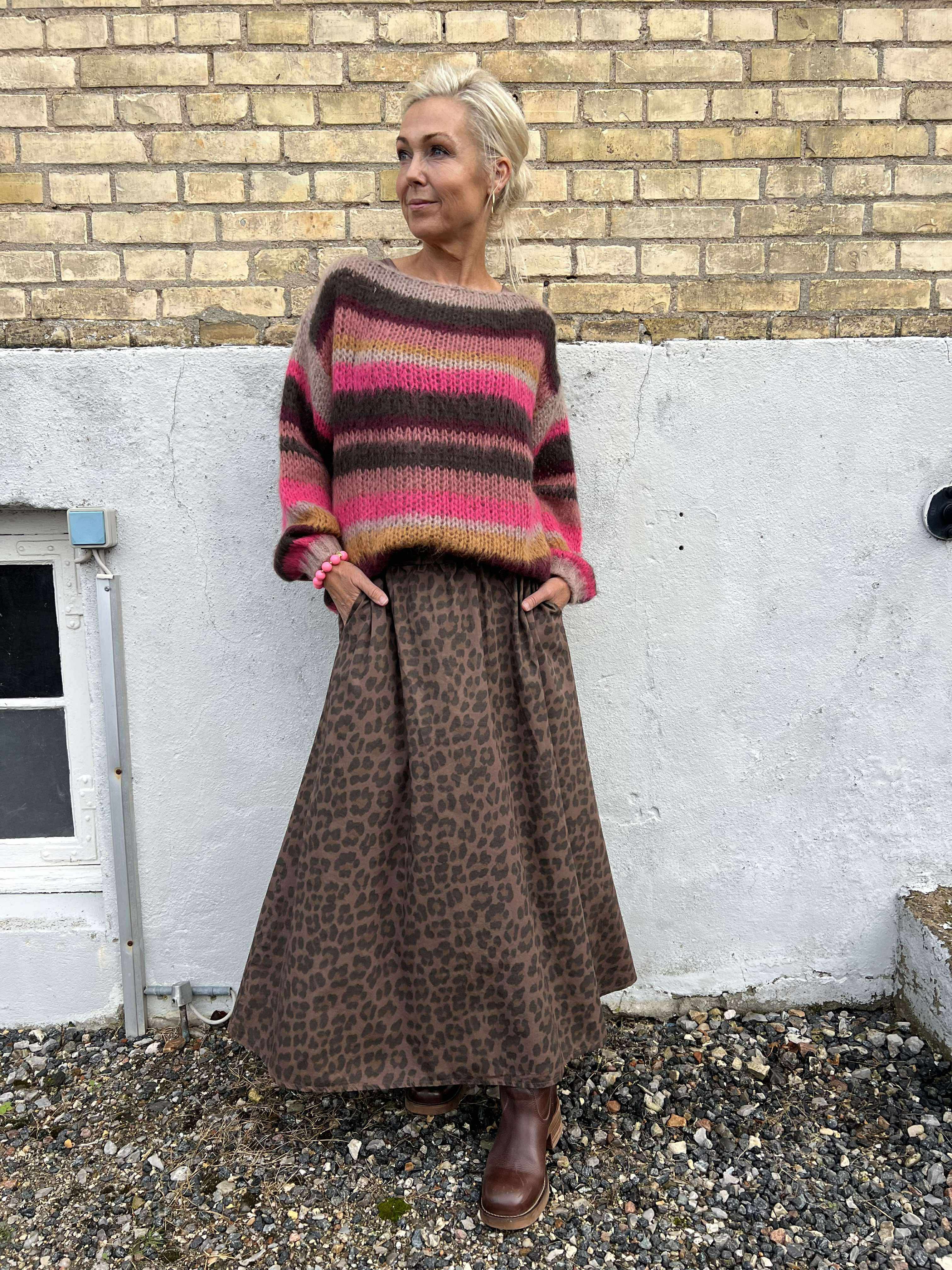 ABBIE Skirt - Mocca Leo