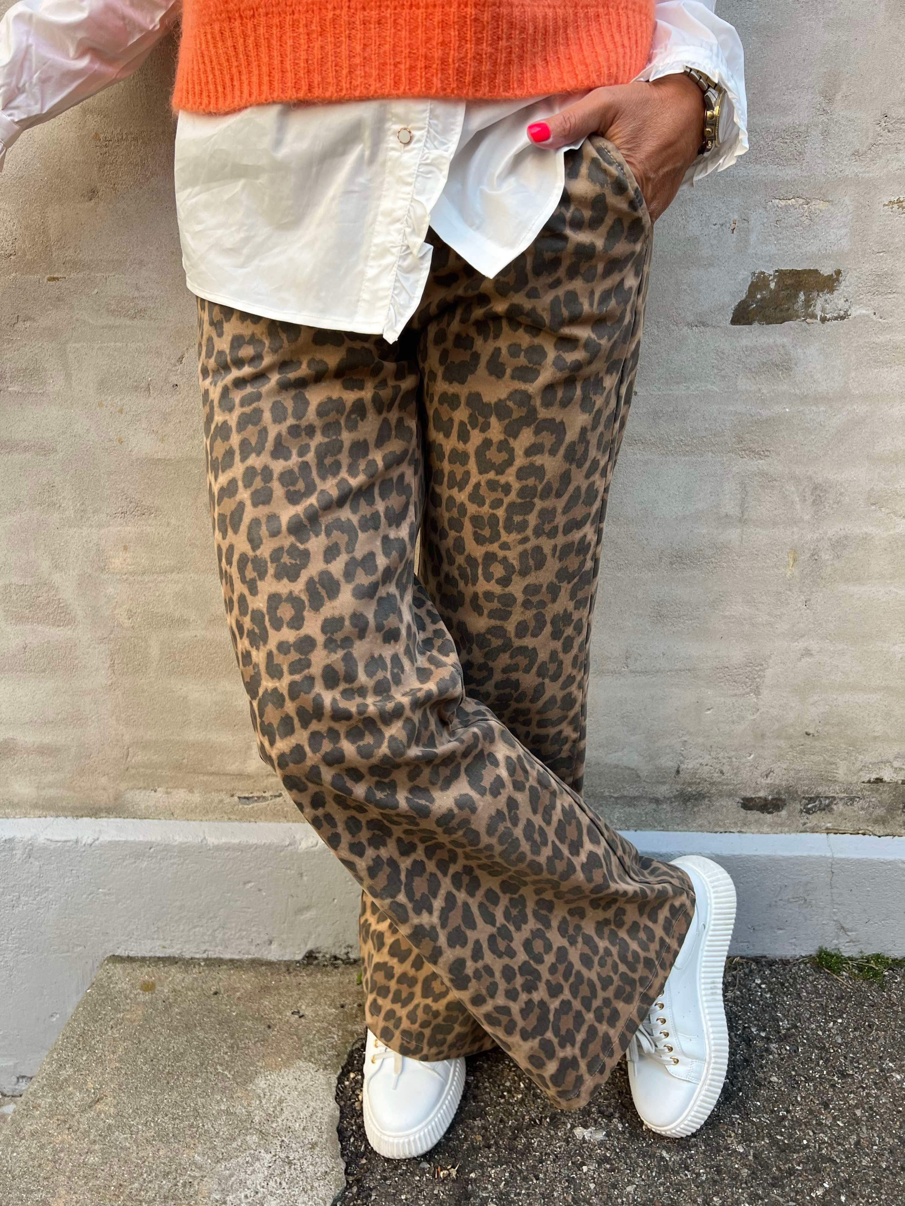 PREORDER-Abbie box stretch pant leopard