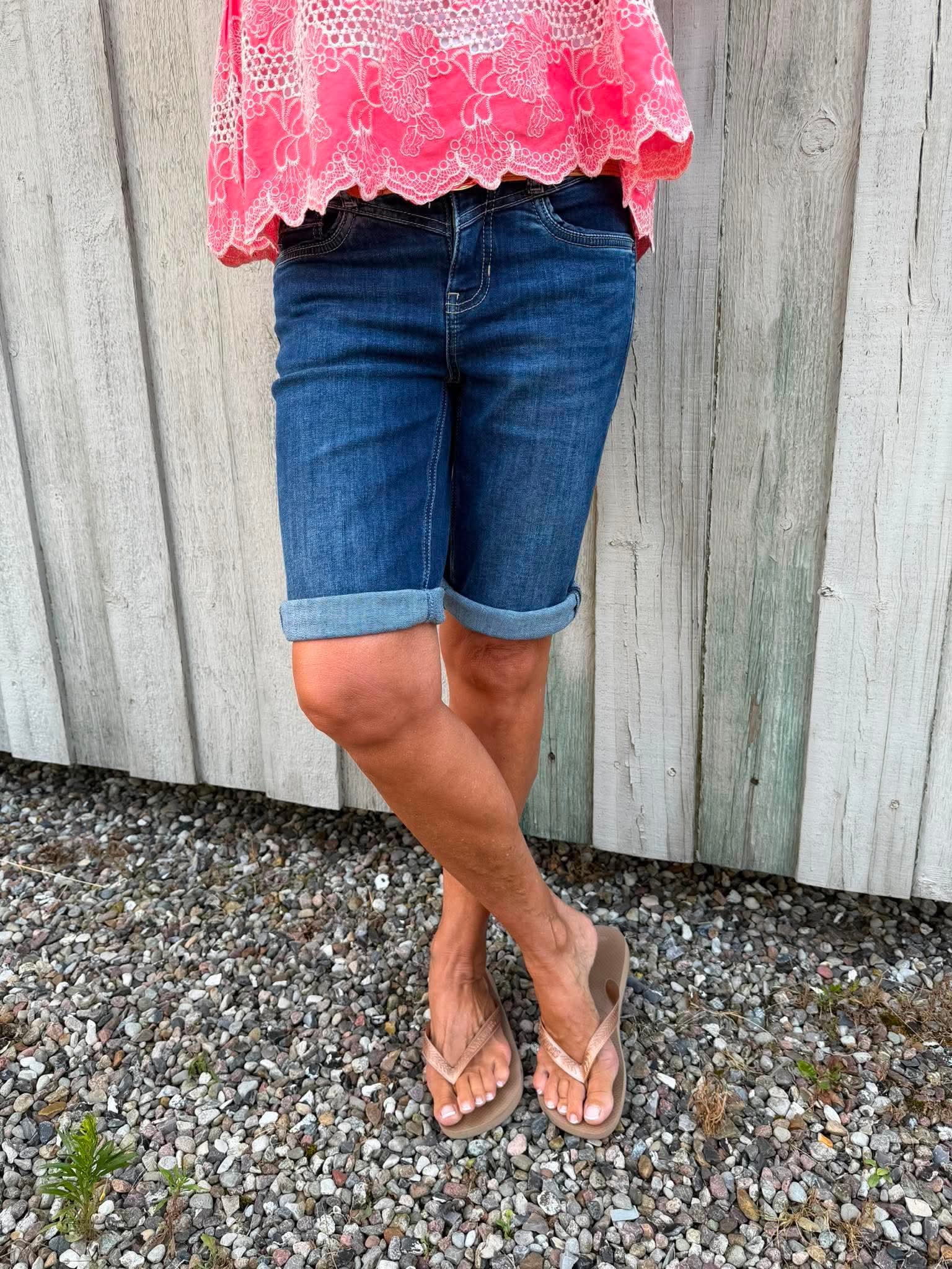 Jane MW Bermuda - Dark Blue Denim