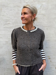 OCEAN JEWELLERY CARDIGAN - Chocolate Torte MELANGE AS SAMPLE