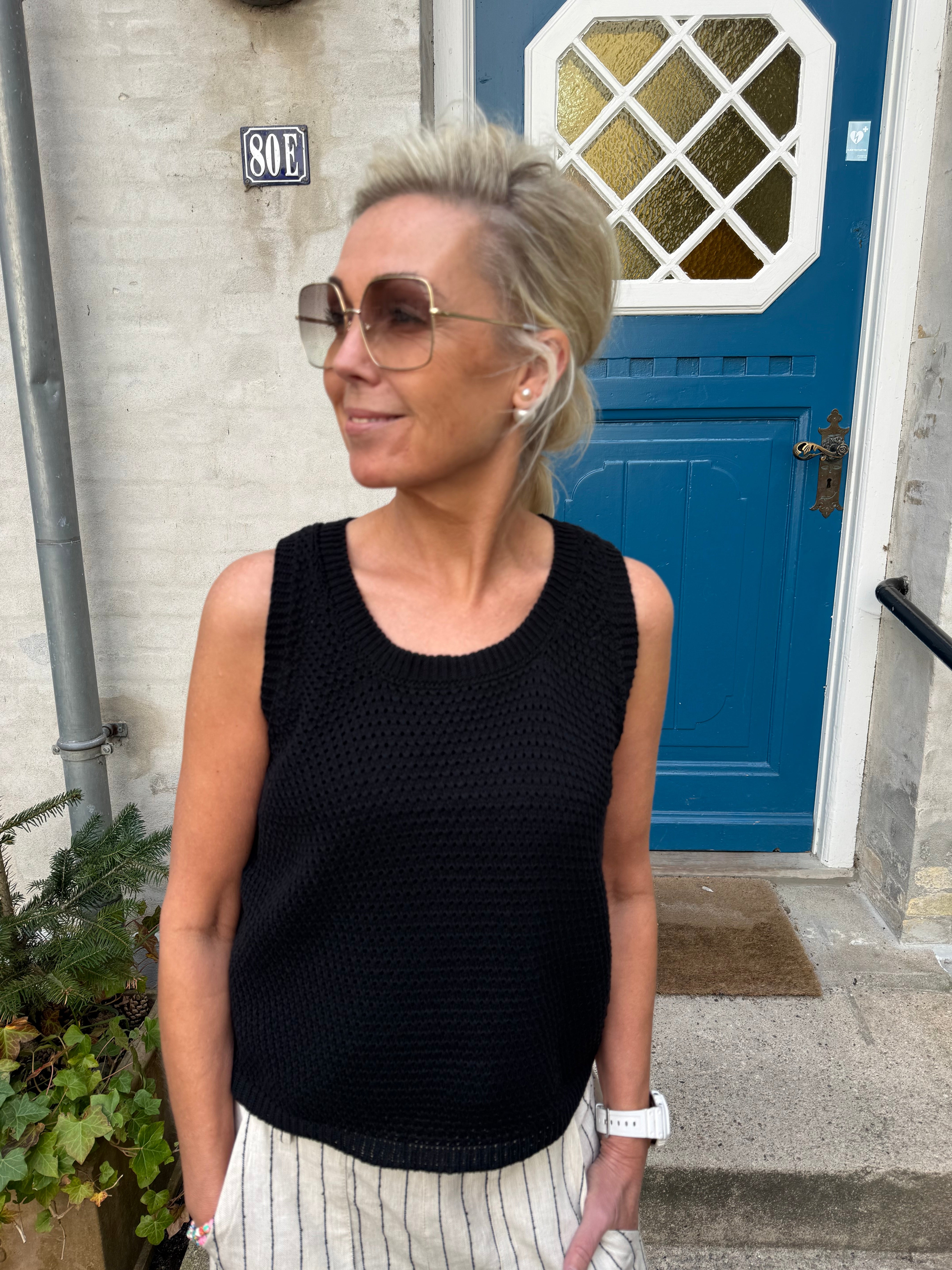 Nayla Knit Top - Black